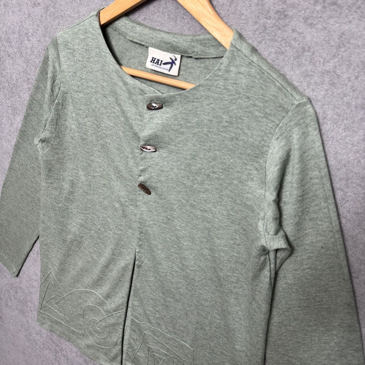 Issey Miyake Hai Sporting Gear by Issey Miyake Sage Wool Embossed Art Size US M / EU 48-50 / 2 - 5 Thumbnail