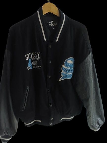 Stussy Stussy Vintage Big 4 Varsity Jacket Size US L / EU 52-54 / 3 - 2 Thumbnail