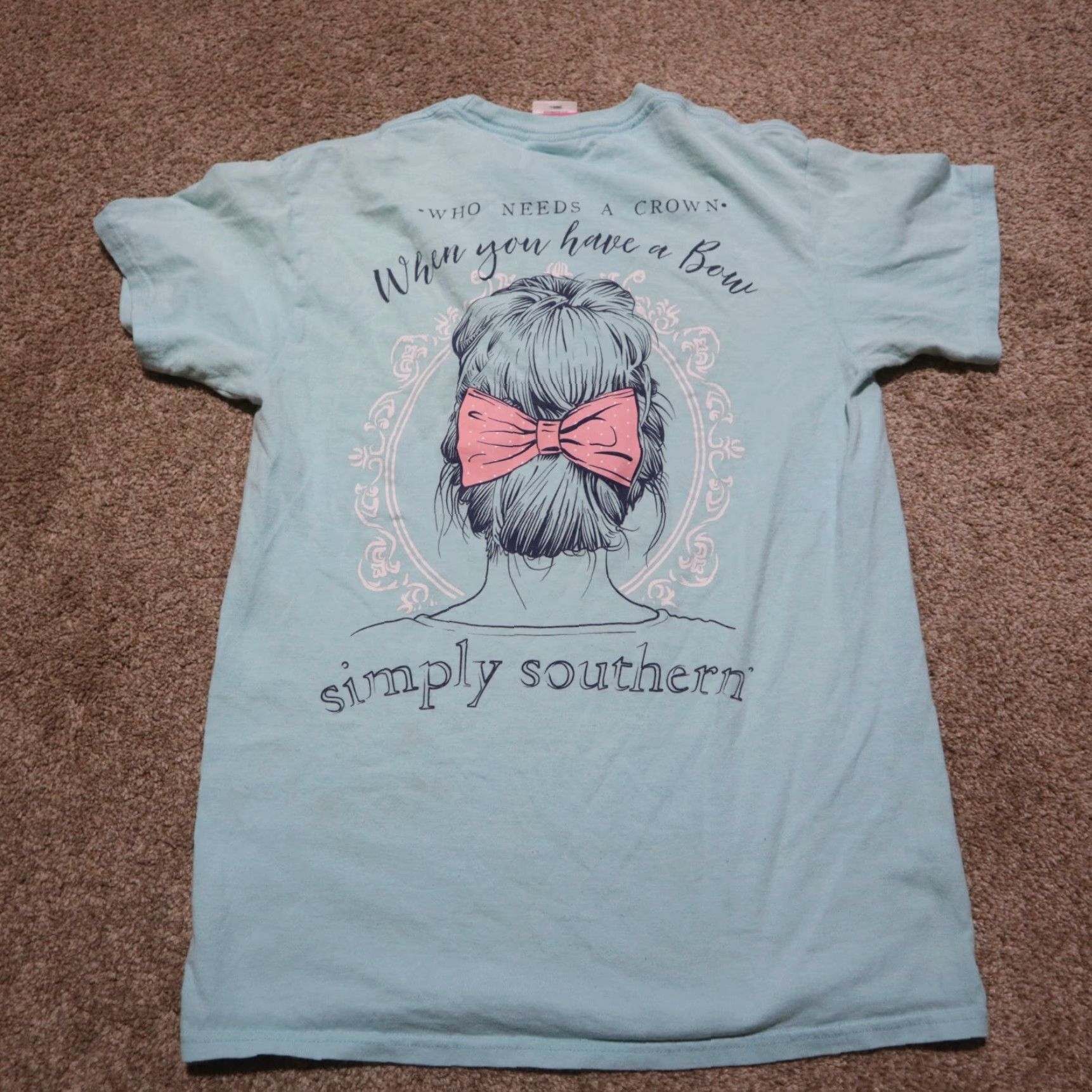 Vintage Simply Southern Shirt Adult Women S Blue Logo Pockets Modern Basic Size S / US 4 / IT 40 - 8 Thumbnail