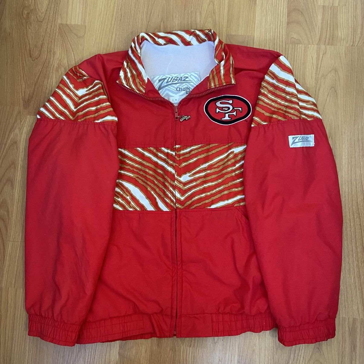 Zubaz Chalk Line Zubaz NFL San Francisco Niners Vintage 90s Jacket Size US S / EU 44-46 / 1 - 2 Thumbnail