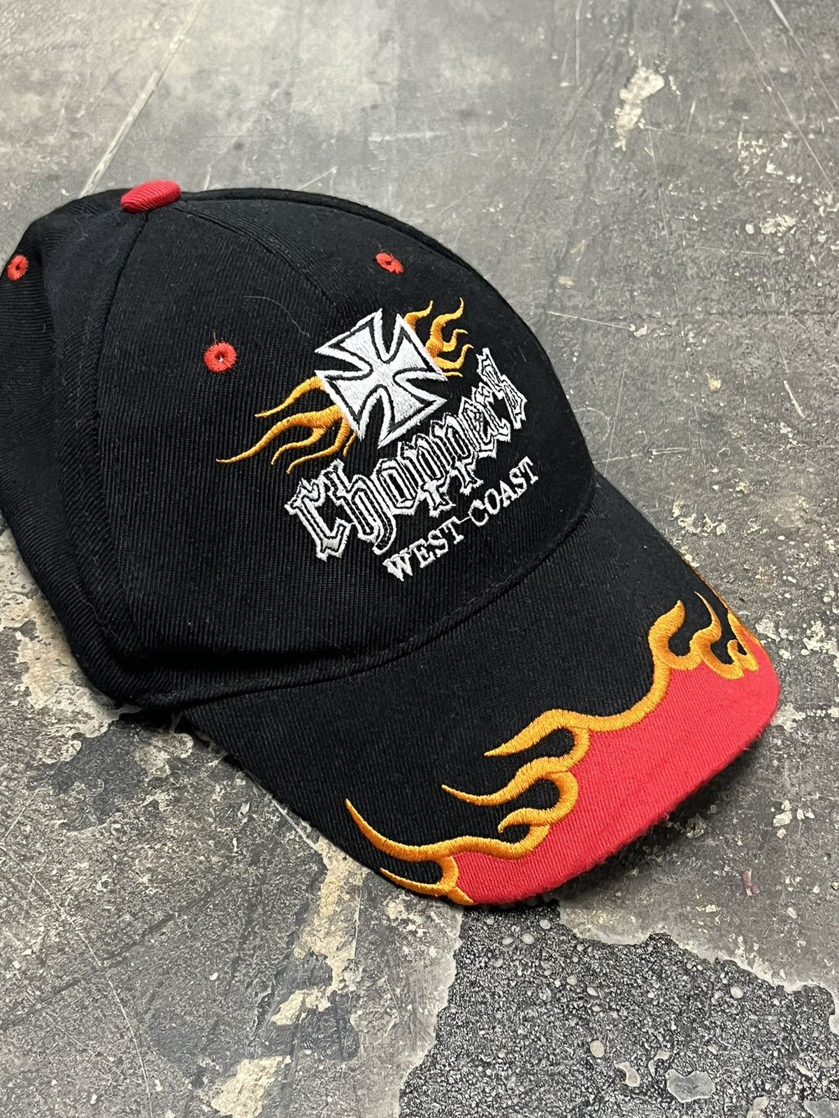 Vintage Rare vintage flame west coast choppers hat Grailed