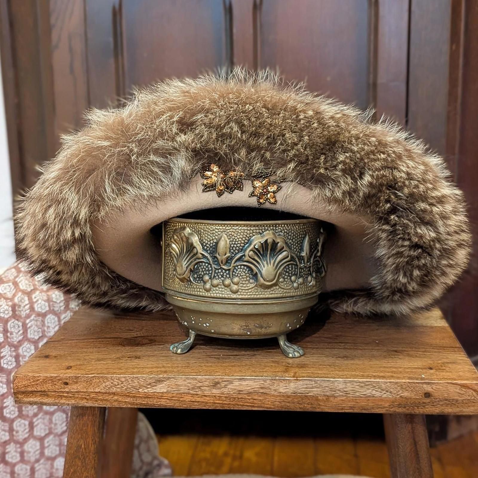 Other Custom Mink Fur Felted Hat Size ONE SIZE - 1 Thumbnail