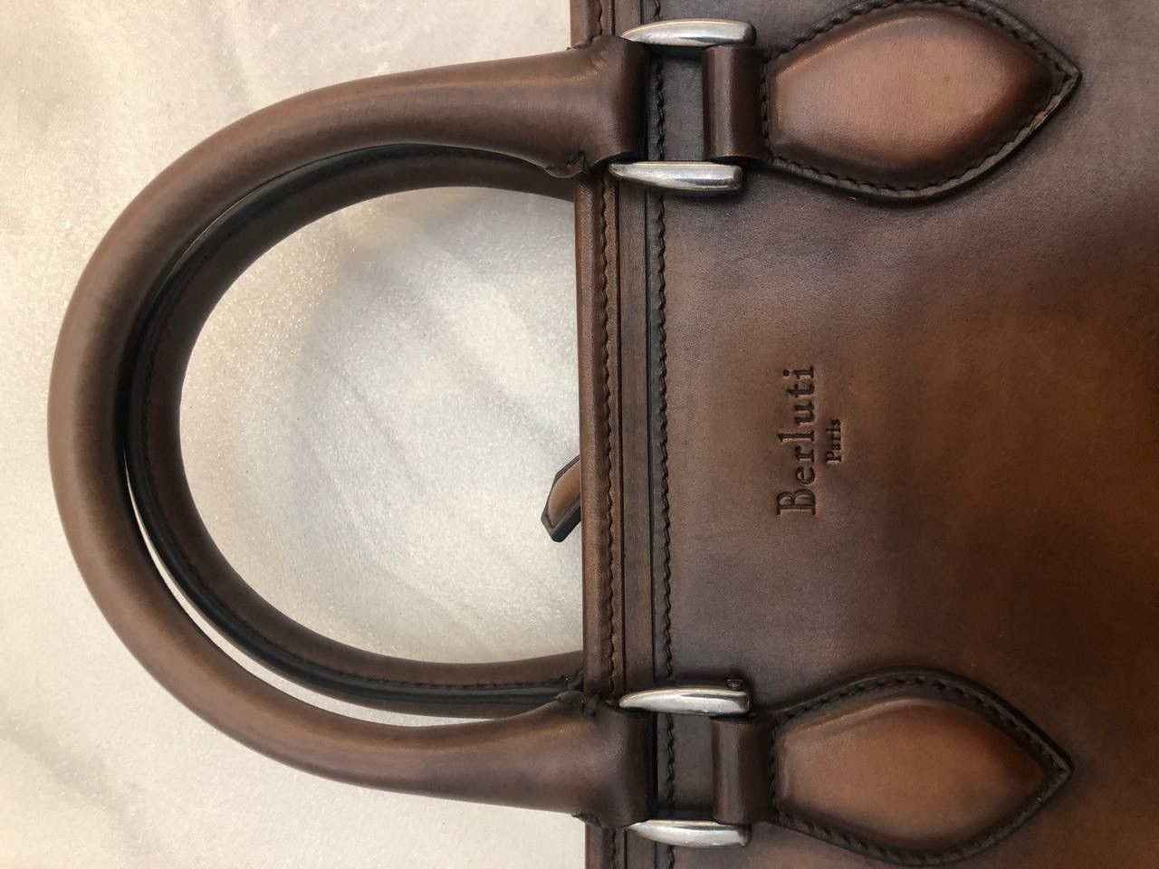 Berluti Berlui Berluti Brown Venezia Leather Deux Jours Briefcase Size ONE SIZE - 7 Thumbnail