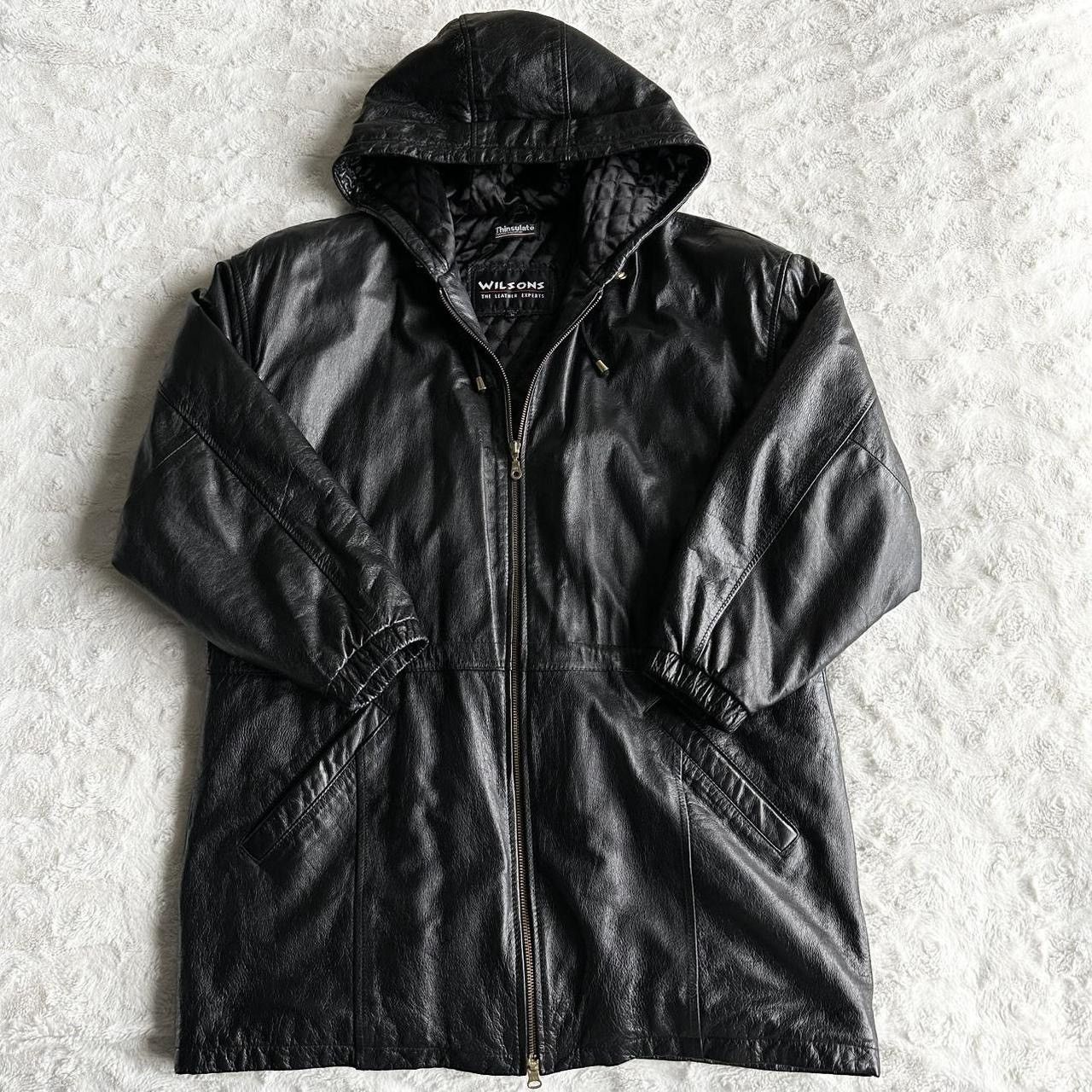 Wilsons Leather Vintage Wilsons Leather Jacket Coat Womens M Black Full Zip Size M / US 6-8 / IT 42-44 - 1 Thumbnail