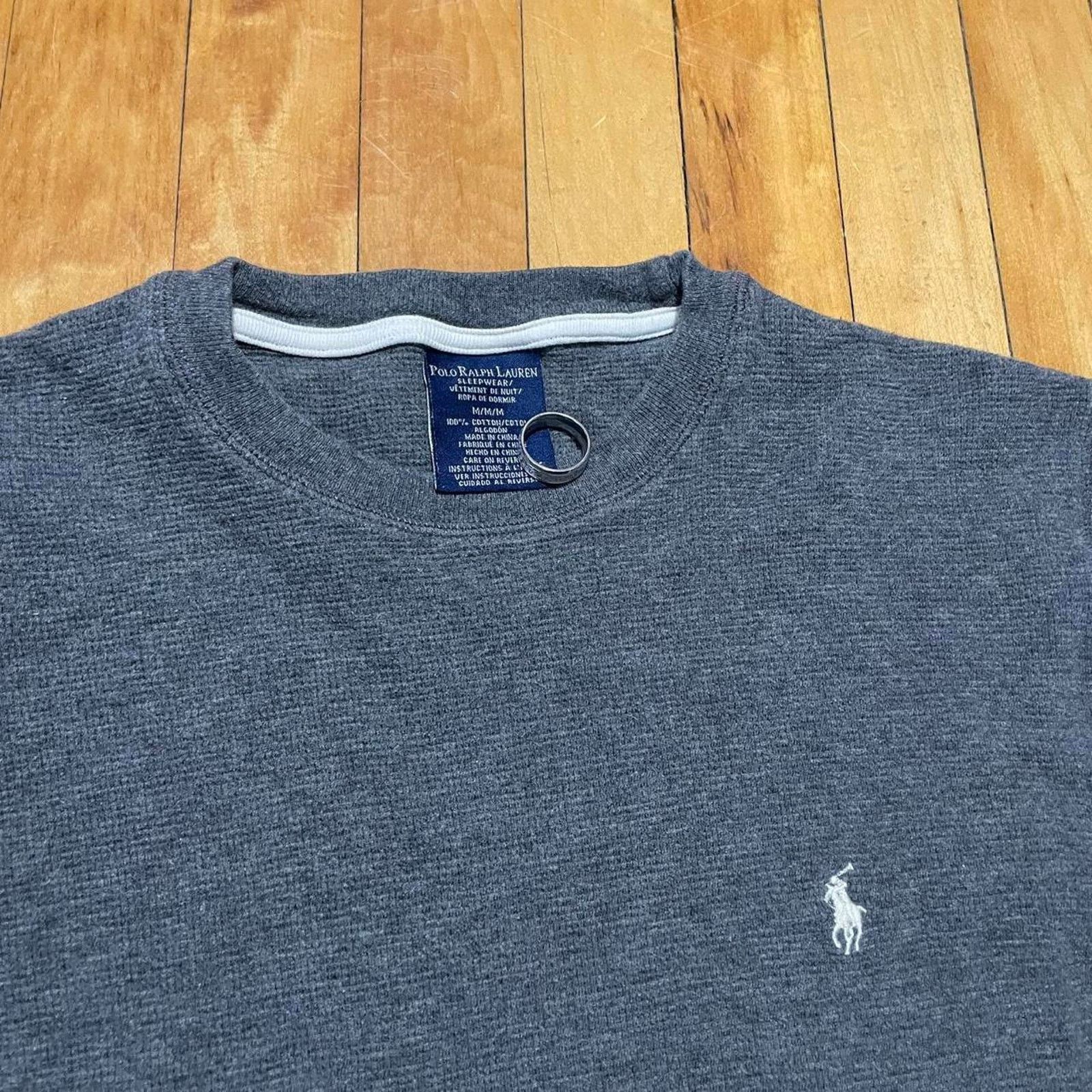 Ralph Lauren Ralph Lauren grey thermal long sleeve shirt Size L Size US L / EU 52-54 / 3 - 3 Thumbnail