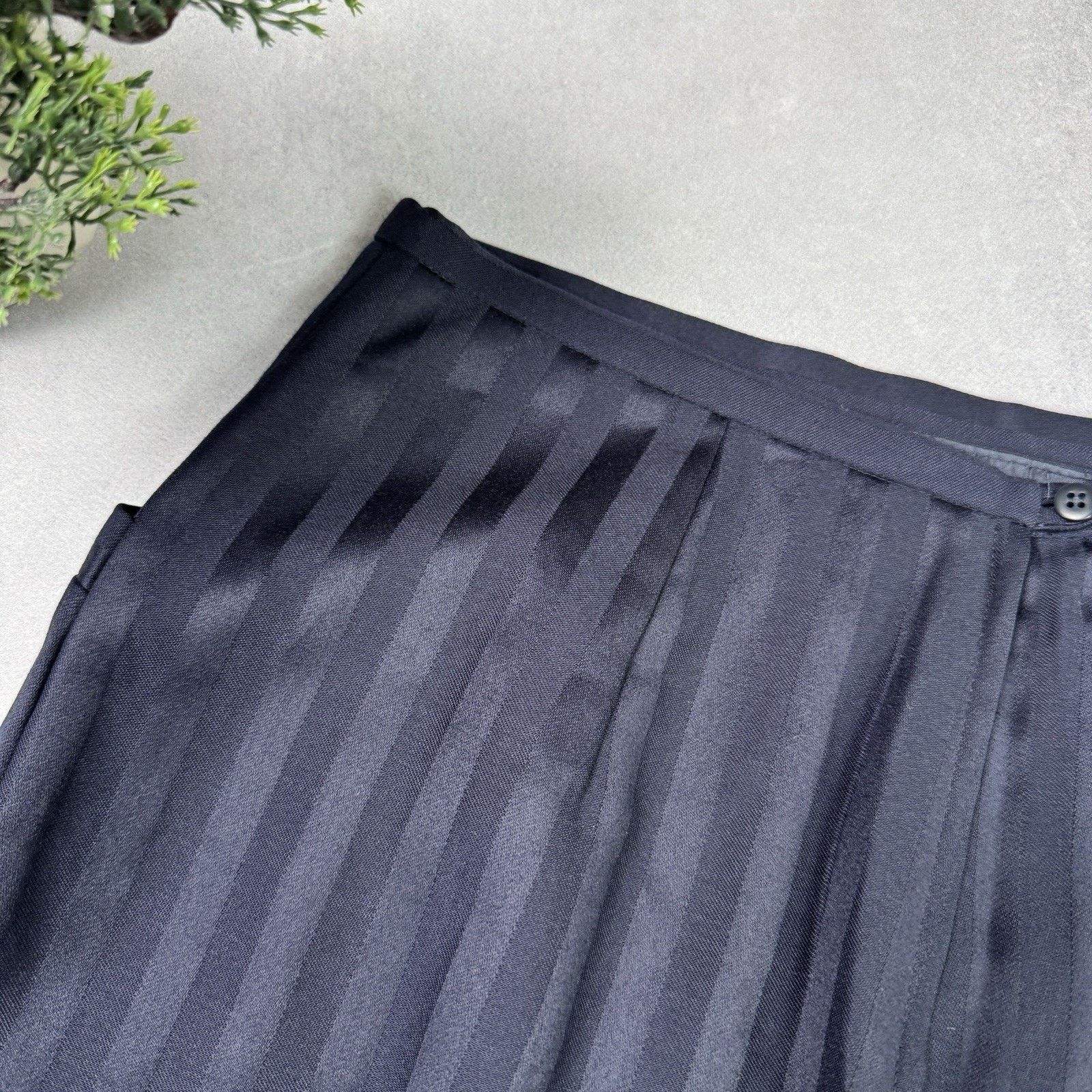 Dior Vintage Christian Dior Coordonnes Short Skirt Blue 46/12 Size 32" / US 10 / IT 46 - 19 Thumbnail