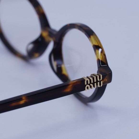 Miu Miu Miu Miu MU04ZSF VAU08N Sunglasses Honey Havana Oval Frame Size ONE SIZE - 7 Thumbnail