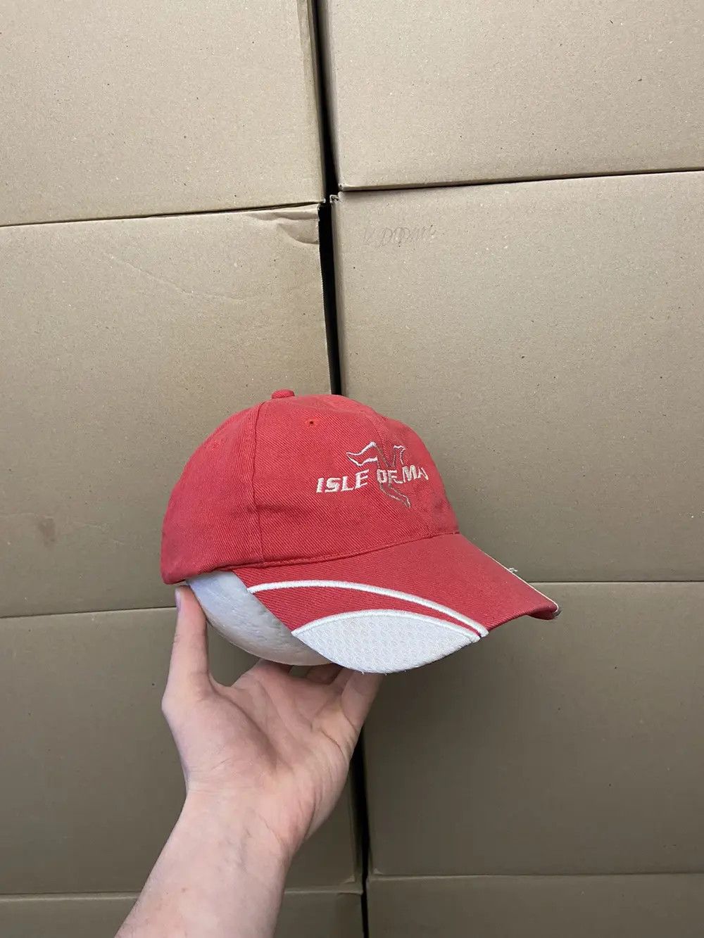 Japanese Brand VINTAGE ISLE OF MAN RACING CAP HAT Y2K MOTO JAPANESE SKAT F1 Size ONE SIZE - 5 Thumbnail