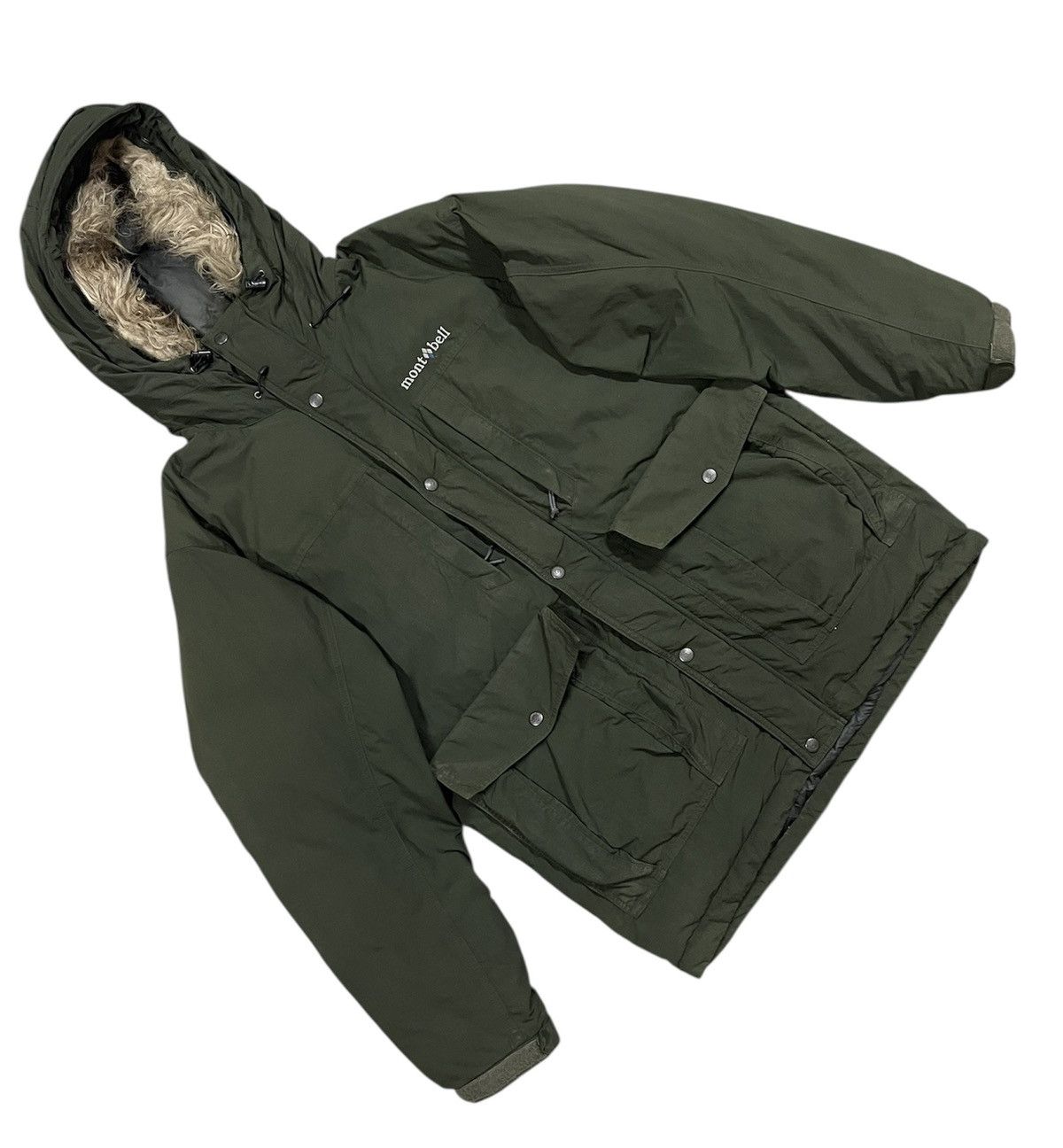 Montbell Jacket montbell puffer green fur hoodie Size US S / EU 44-46 / 1 - 3 Thumbnail