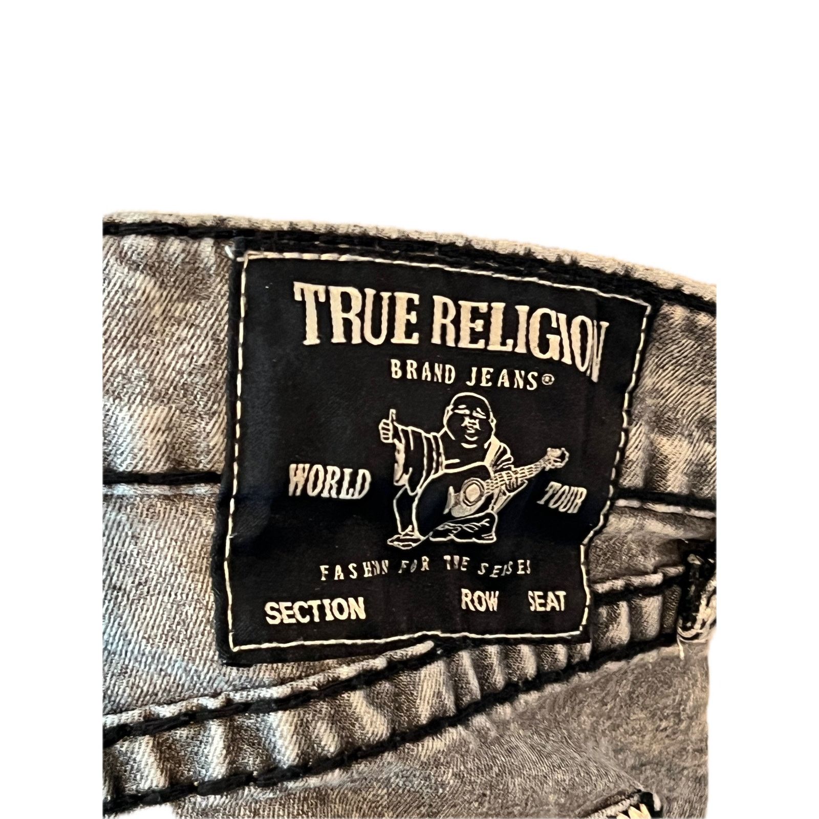 True Religion True Religion Rocco Relaxed Straight Black Jean Shorts W36 Size US 36 / EU 52 - 3 Thumbnail