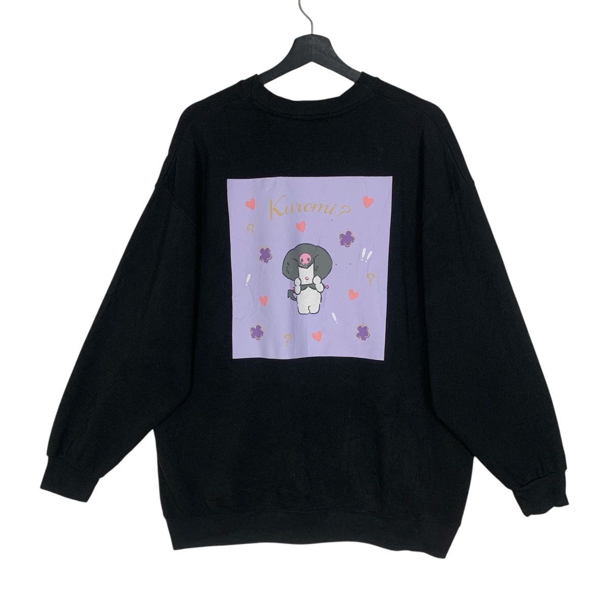 Anime × Cartoon Network × Japanese Brand Sanrio Character KUROMI anima Japanese Brand Sweatshirt Size US L / EU 52-54 / 3 - 8 Thumbnail