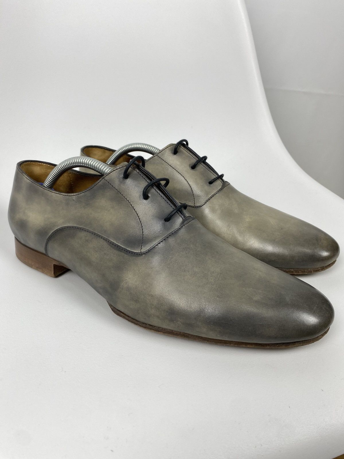 Carlos Santos Genuine Leather Oxford Shoes Size Eu8.5 Us9.5, Men's