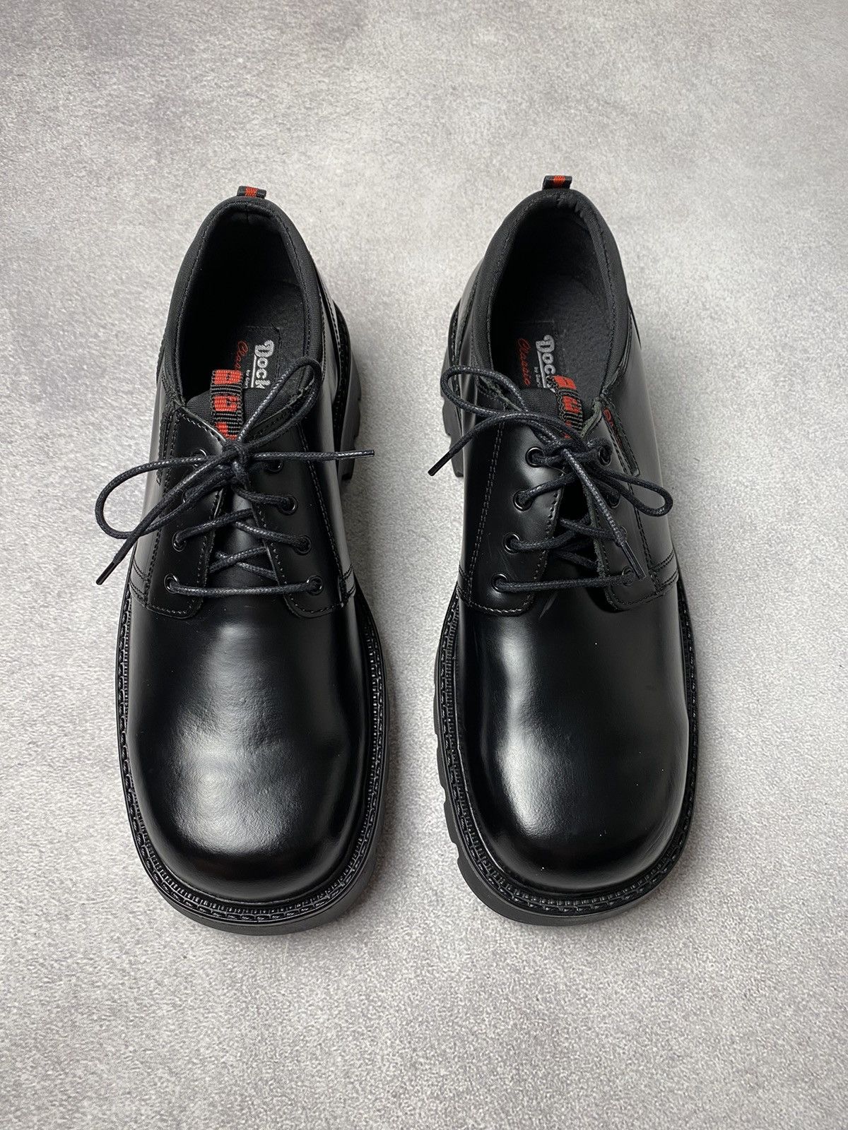 Dockers Dockers Vintage Chunky Black Leather Platform Boots Goth Y2K Size US 10 / EU 43 - 2 Thumbnail