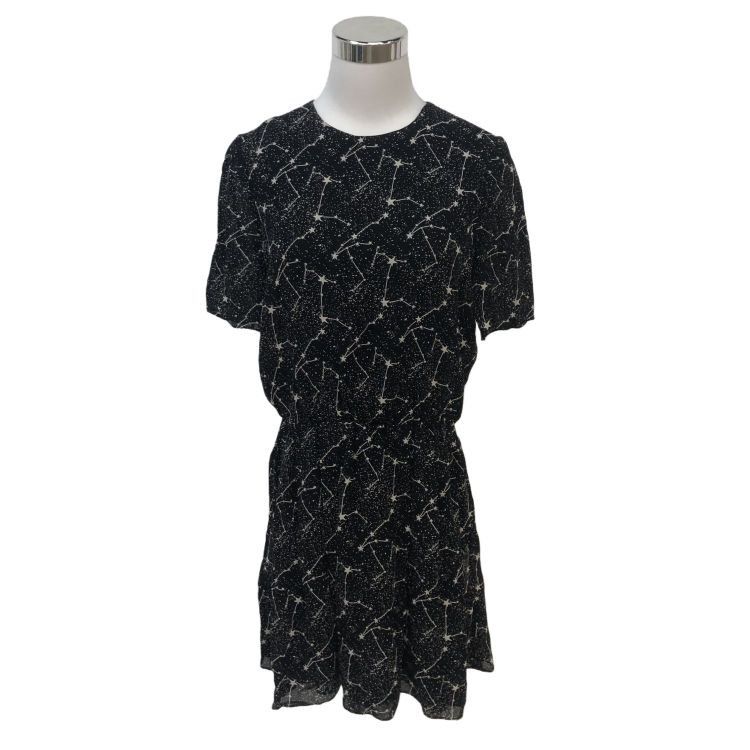 Saint Laurent Paris Saint Laurent Constellation Star Silk Dress Size 38 Size S / US 4 / IT 40 - 1 Thumbnail