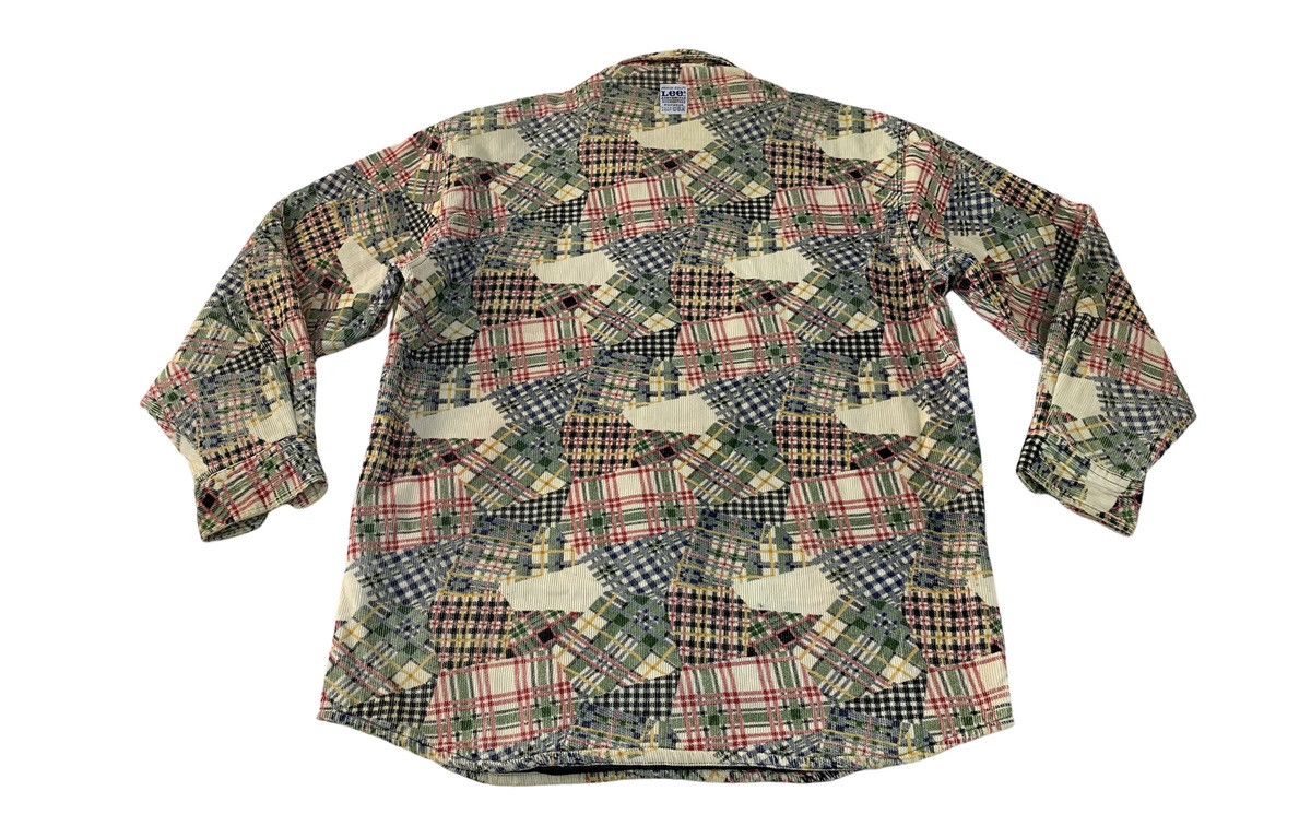 Lee Lee Sanforized Knitwear Usa Corduroy Denim Padded Shirt Size US XL / EU 56 / 4 - 2 Thumbnail