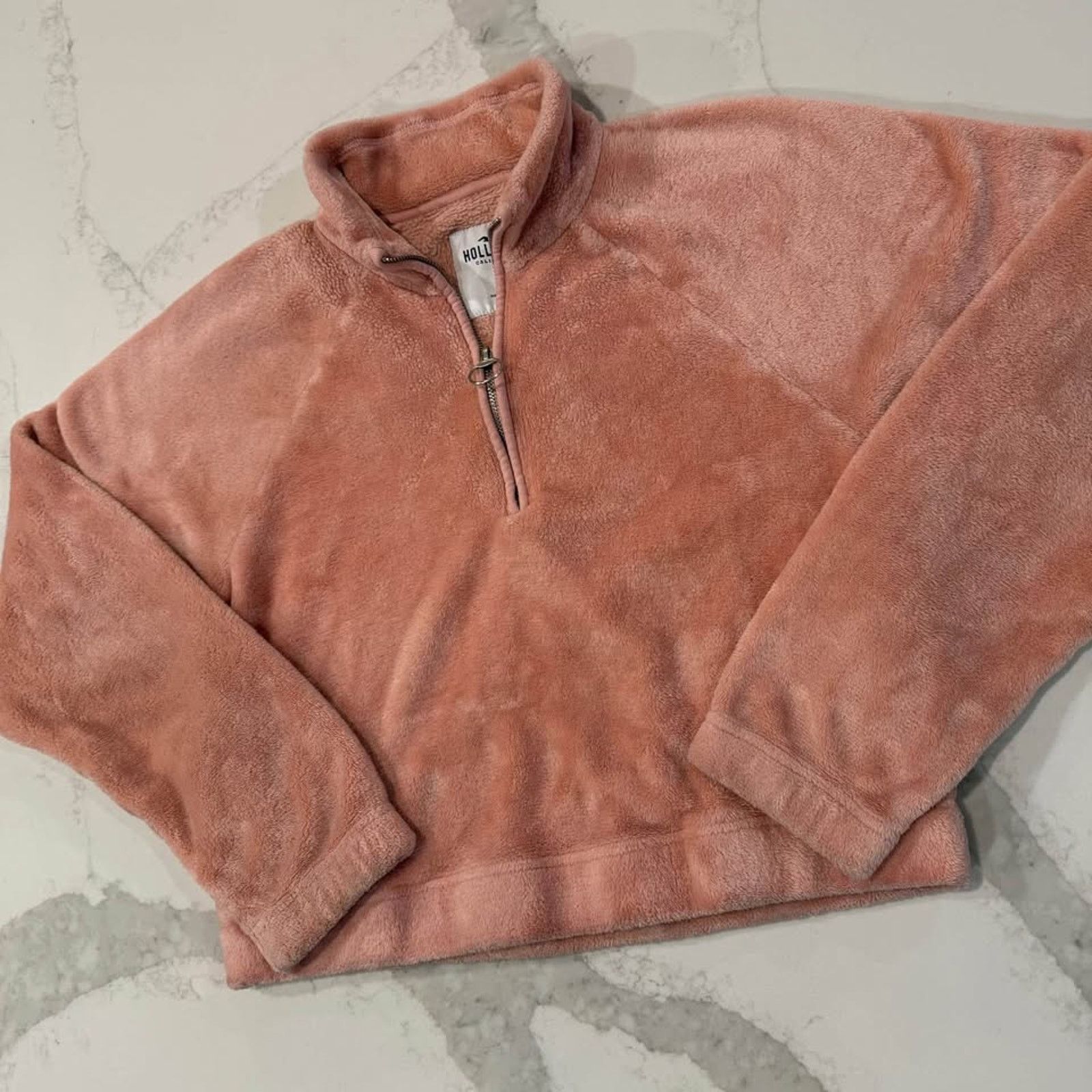 Hollister Hollister Half Zip Cropped Pullover Sweater Women's Small Size S / US 4 / IT 40 - 2 Thumbnail