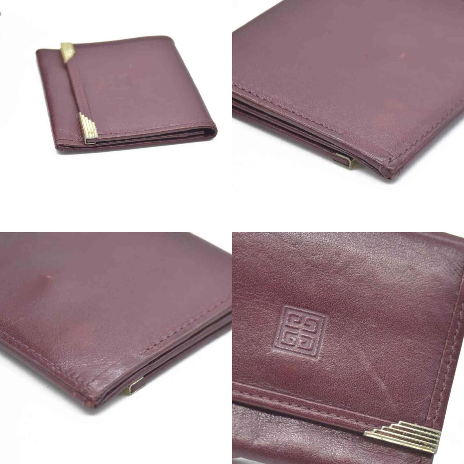 Givenchy Givenchy Burgundy with Gold Hardware Coin Purse Size ONE SIZE - 3 Thumbnail