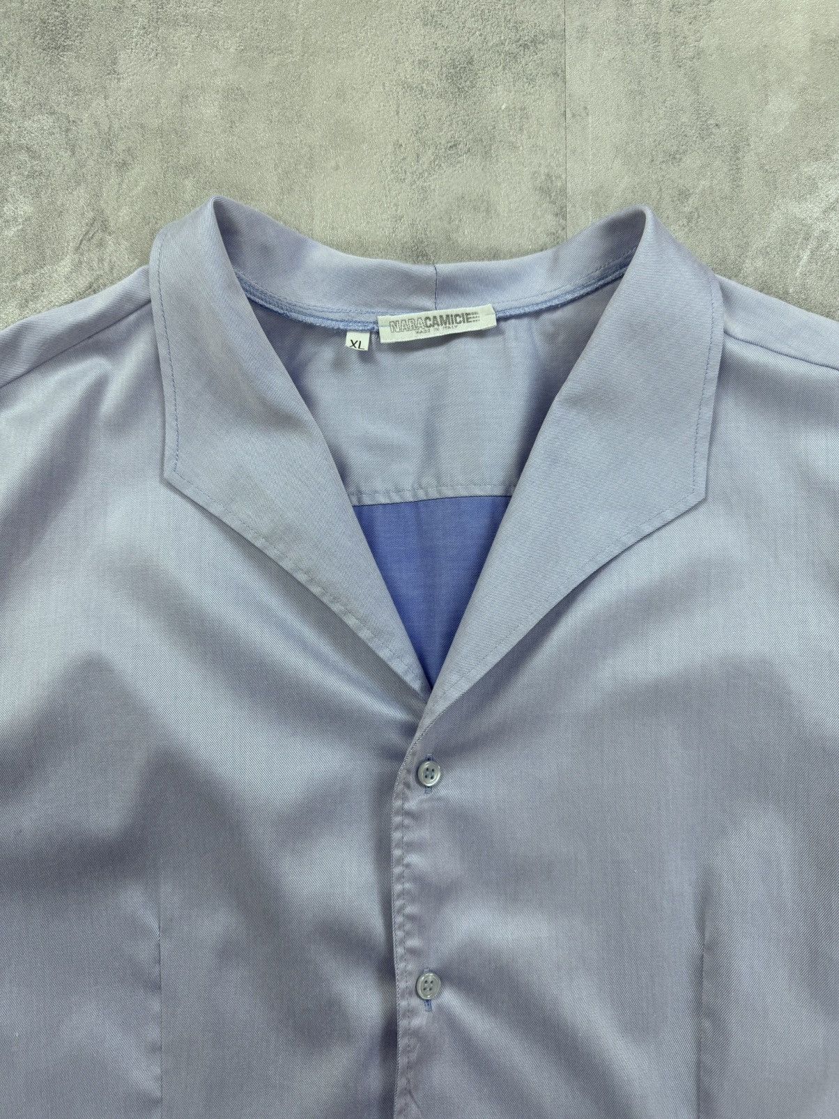 Other NARA CAMICIE Naracanicie White Blue Long Sleeve SLIm FIT Size US XL / EU 56 / 4 - 3 Thumbnail