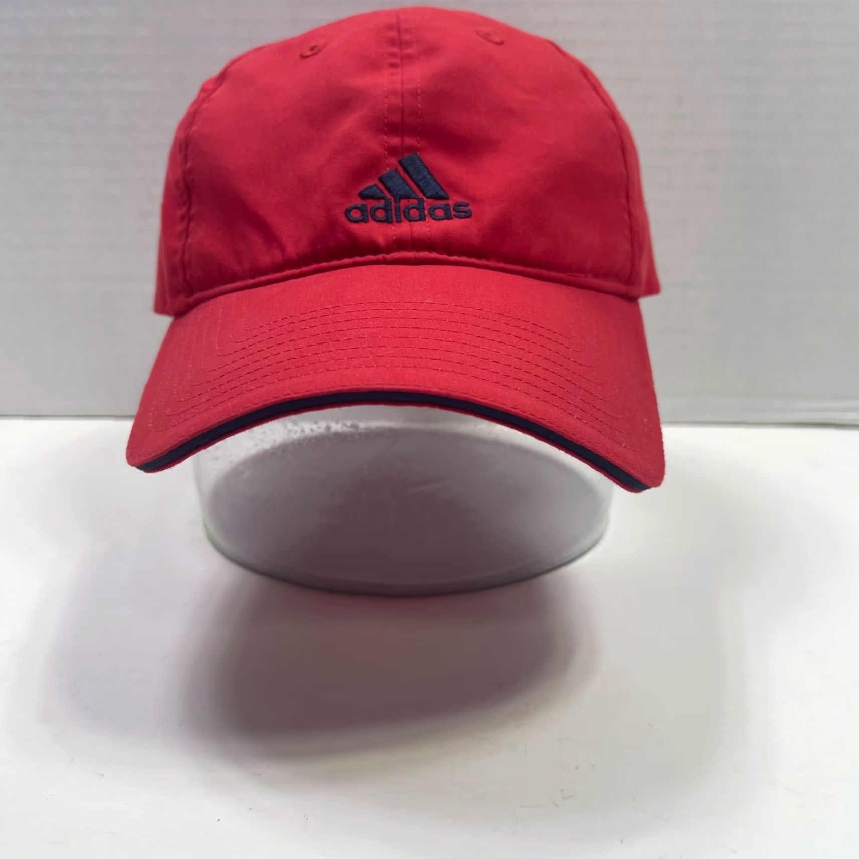 Adidas Adidas Hat Red Adjustable Strapback Lightweight Baseball Cap OSFM Men Cardigan? Size ONE SIZE - 3 Thumbnail