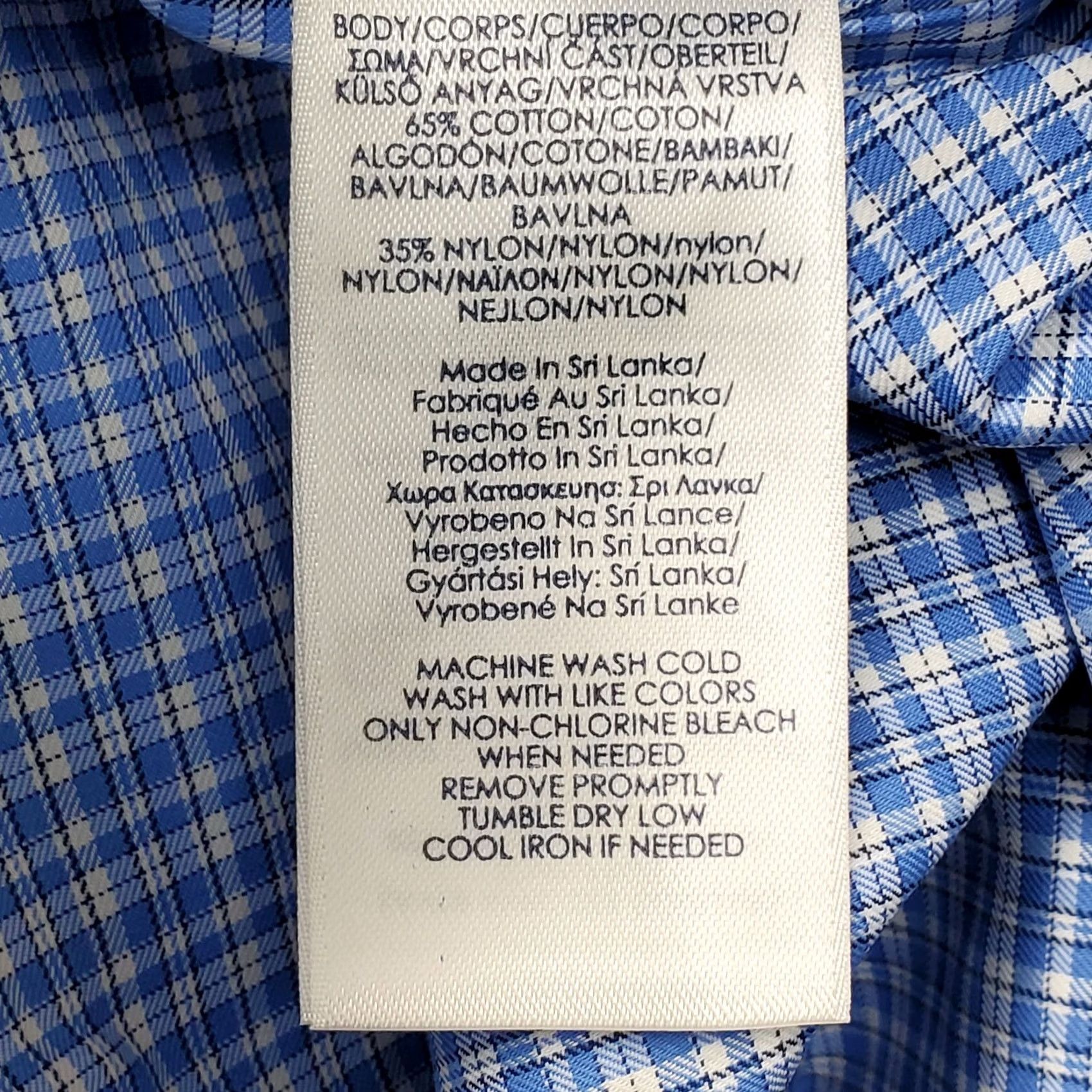 Chaps Chaps Shirt Mens L Multi Plaid Performance Stretch Ultimate Cooling Comfort Size US L / EU 52-54 / 3 - 7 Thumbnail