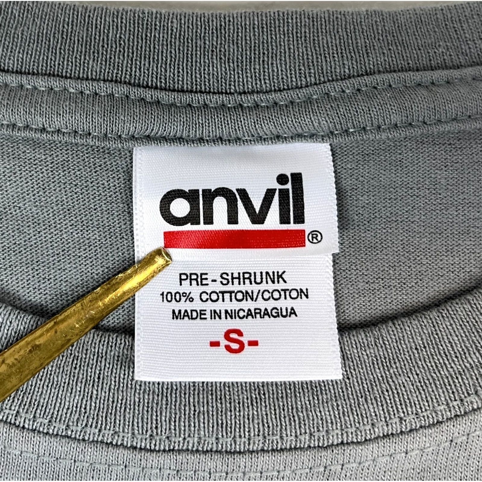 Anvil VINTAGE NHRA T-Shirt Anvil Short Sleeve Gray 90s Nitro! Double-Sided Size S Mens Size US S / EU 44-46 / 1 - 7 Thumbnail