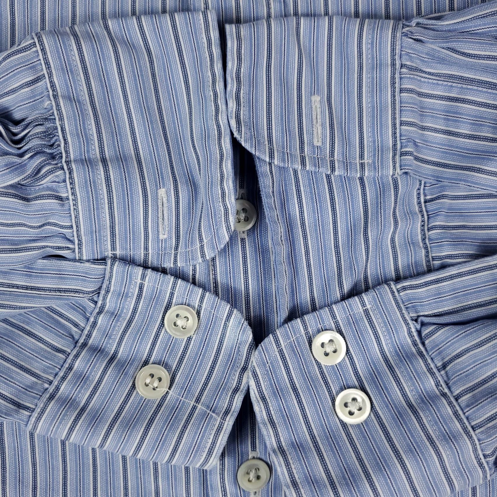 Ralph Lauren Ralph Lauren Shirt Men 2XL Blue Striped Button-Up Long Sleeve Casual Dress Shirt Size US XXL / EU 58 / 5 - 3 Thumbnail