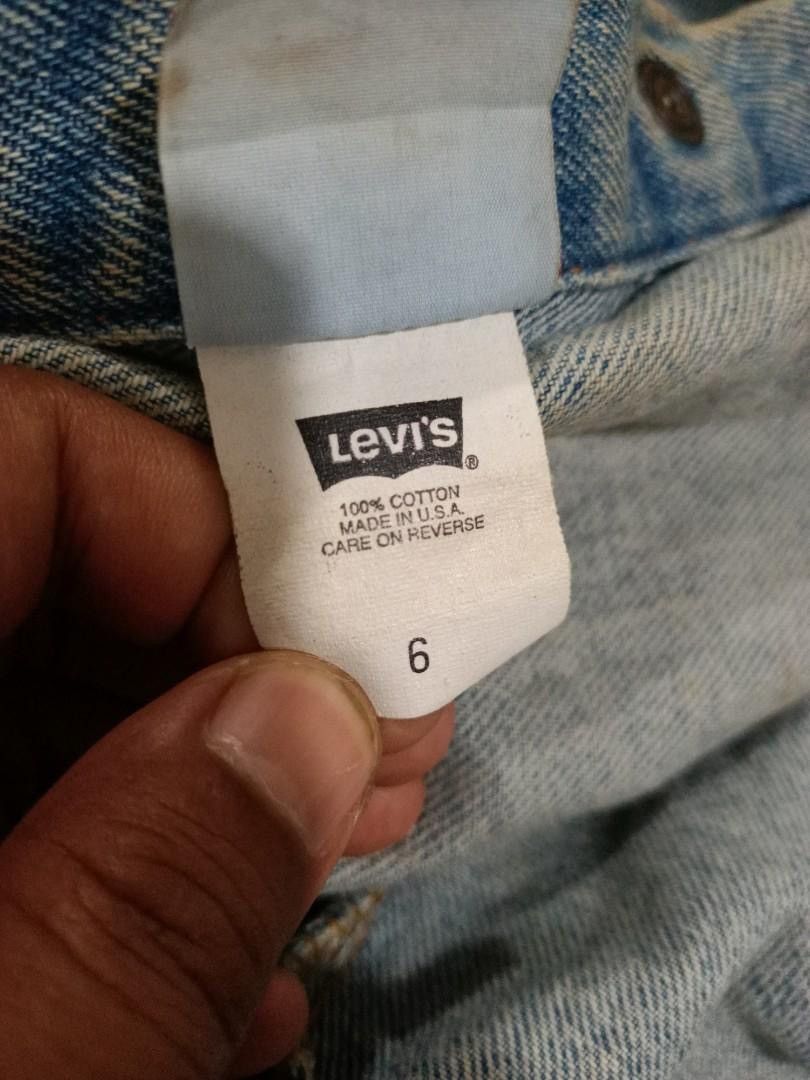 Levi's Vtg. Levi’s Orange Tab Trucker Jacket (Kids 6, Made in USA) Size US XXS / EU 40 - 9 Thumbnail
