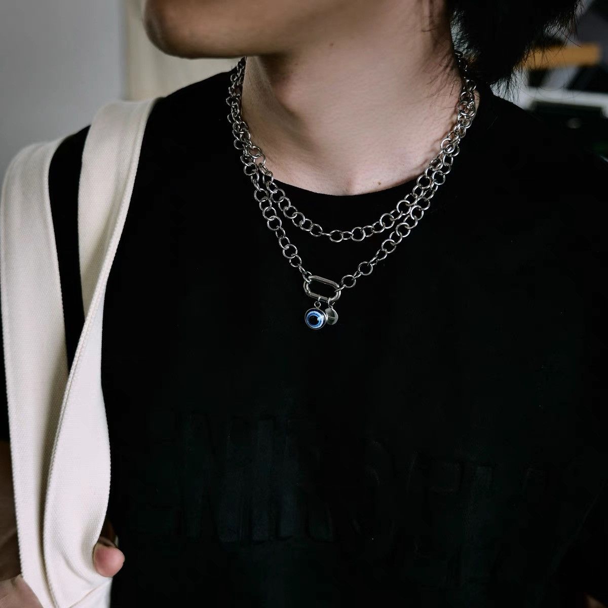 Japanese Brand × Vintage Retro punk necklace Size ONE SIZE - 2 Thumbnail