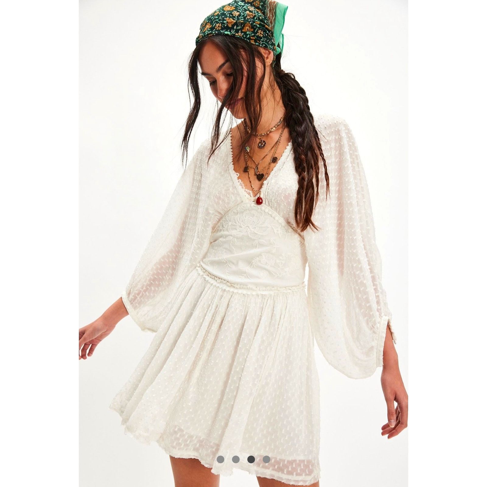 Free People Free People Sweet Dreams Mini Dress Tofu size M Size M / US 6-8 / IT 42-44 - 2 Thumbnail