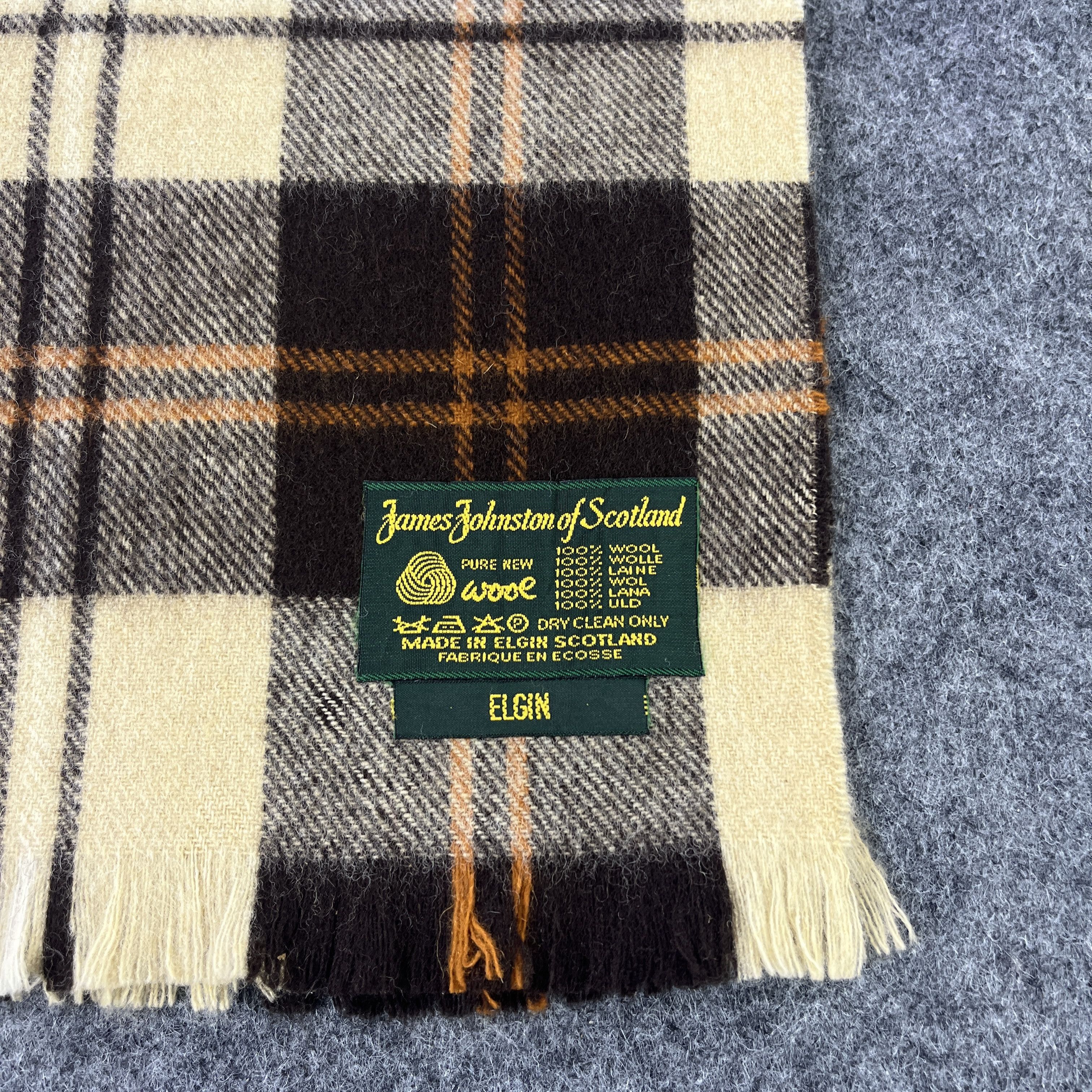 Vintage James Johnstons Scarf / Muffler / Neckwear T798 Size ONE SIZE - 8 Thumbnail