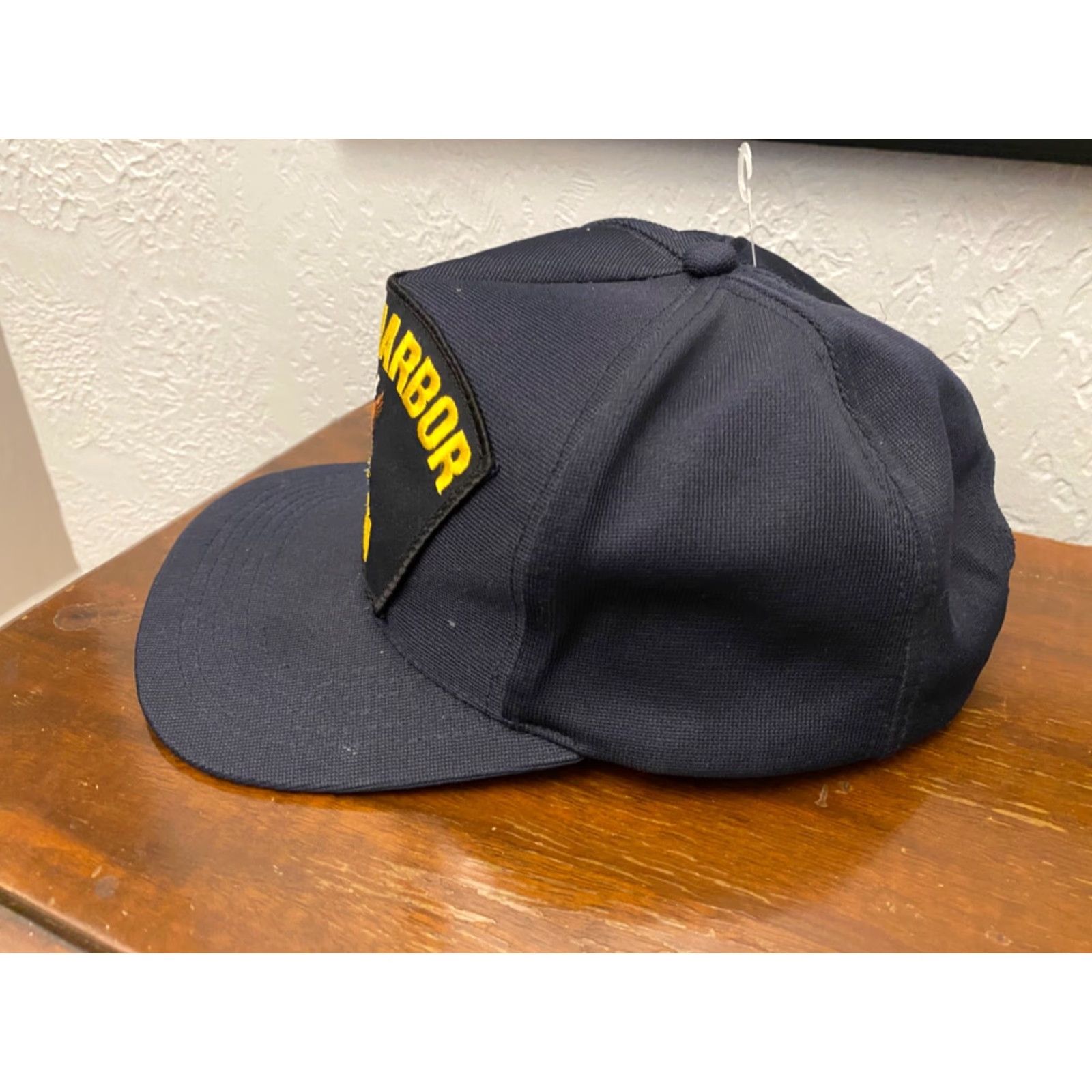 Vintage VINTAGE Northstar Cap Hat Navy USS Arizona Pearl Harbor Snap Back Black Gold Men Adjustable United States Marine Trucker Style Mens Size ONE SIZE - 2 Thumbnail