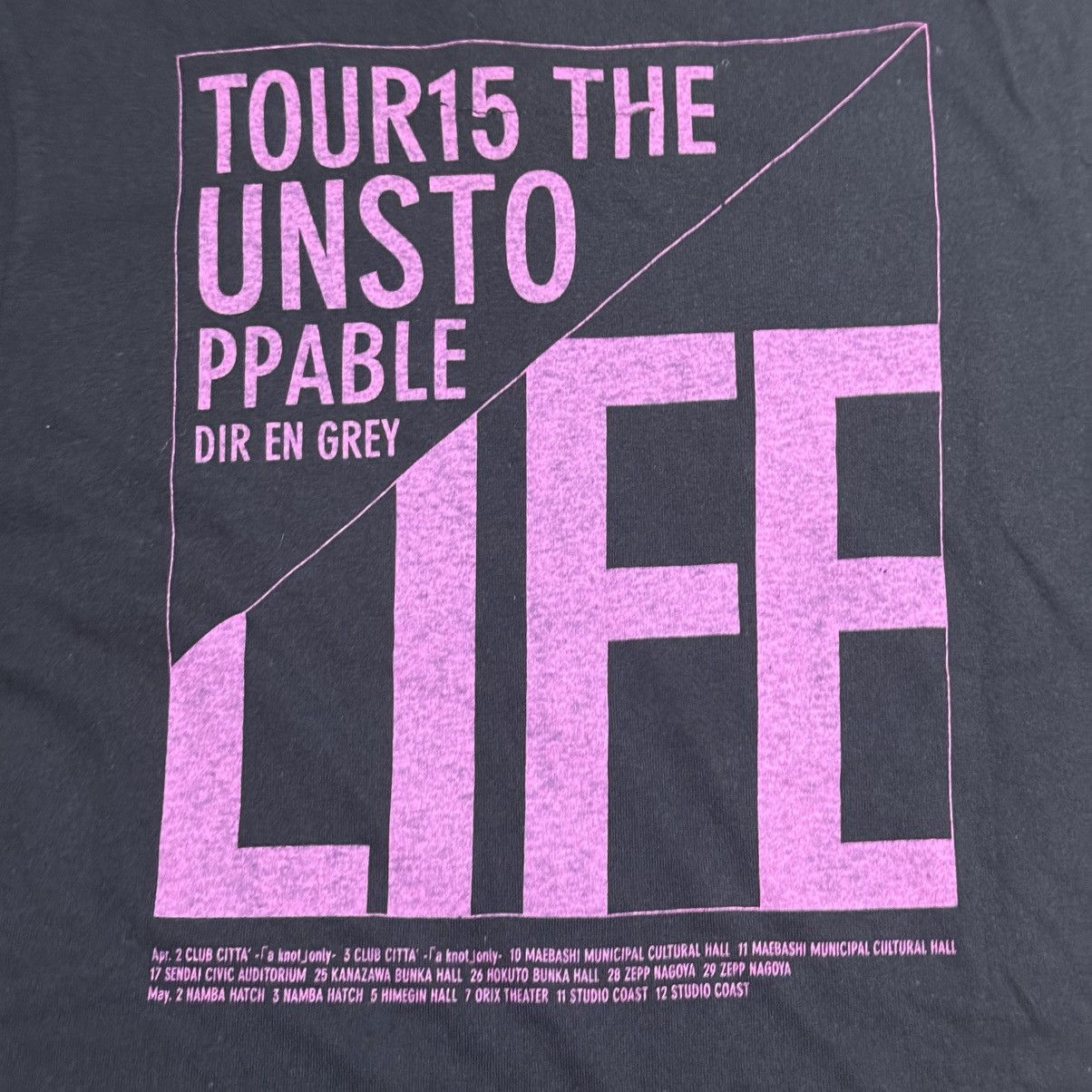 Other Dir En Grey Tour15 The Unstoppable Tag Deadly Claris Size US S / EU 44-46 / 1 - 6 Thumbnail