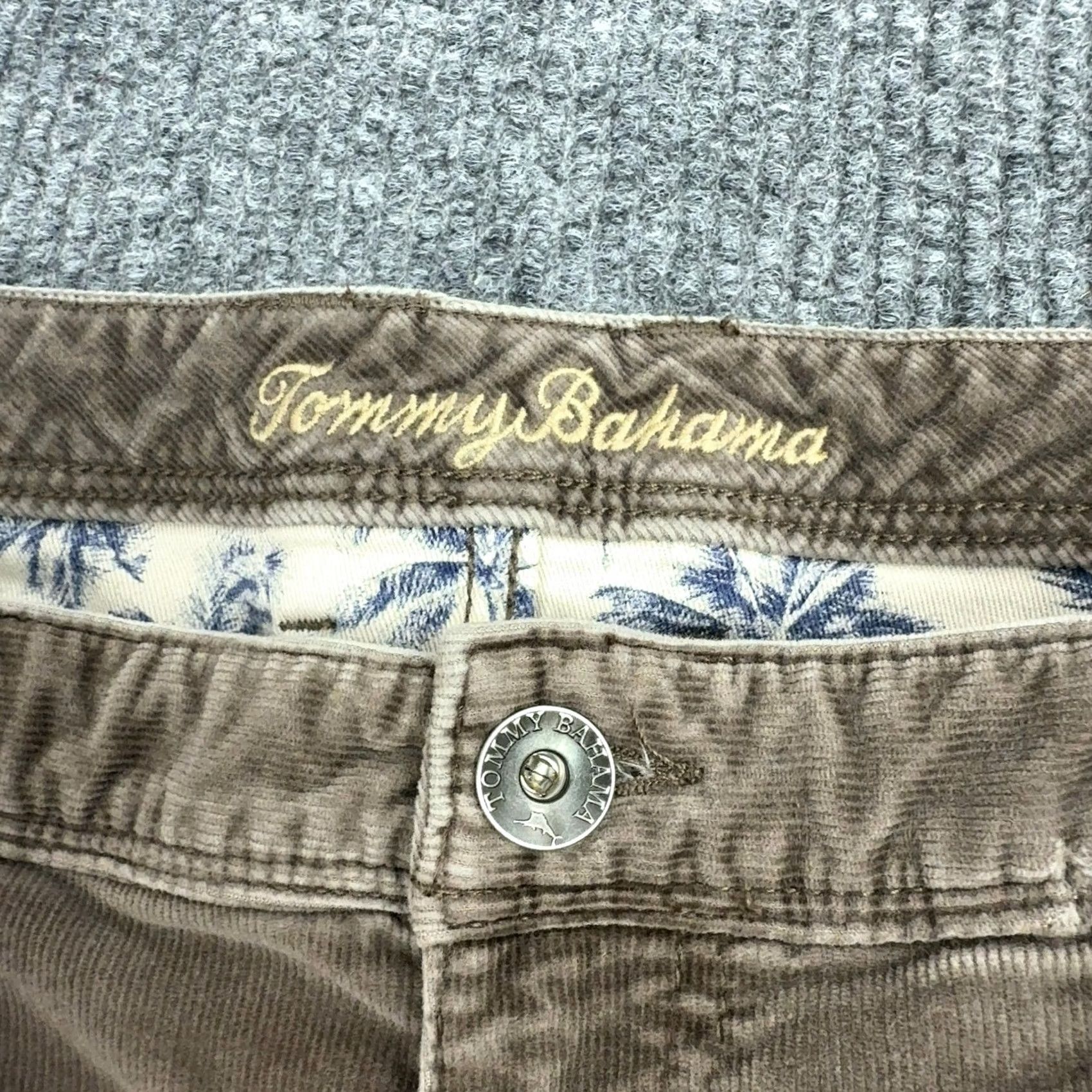 Tommy Bahama Tommy Bahama Pants Mens 38 Brown Cotton Corduroy Stretch Casual Coastal Style Size US 40 / EU 56 - 2 Thumbnail
