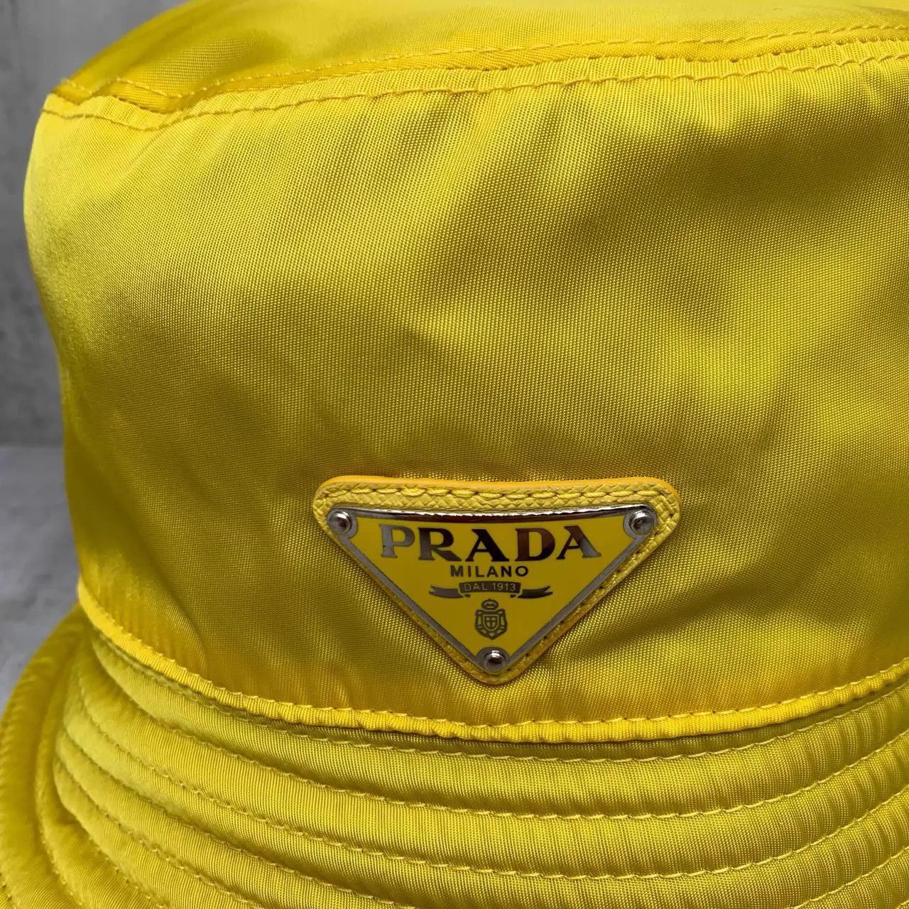 Prada Prada Yellow Bucket Hat L 95 New Size ONE SIZE - 8 Thumbnail