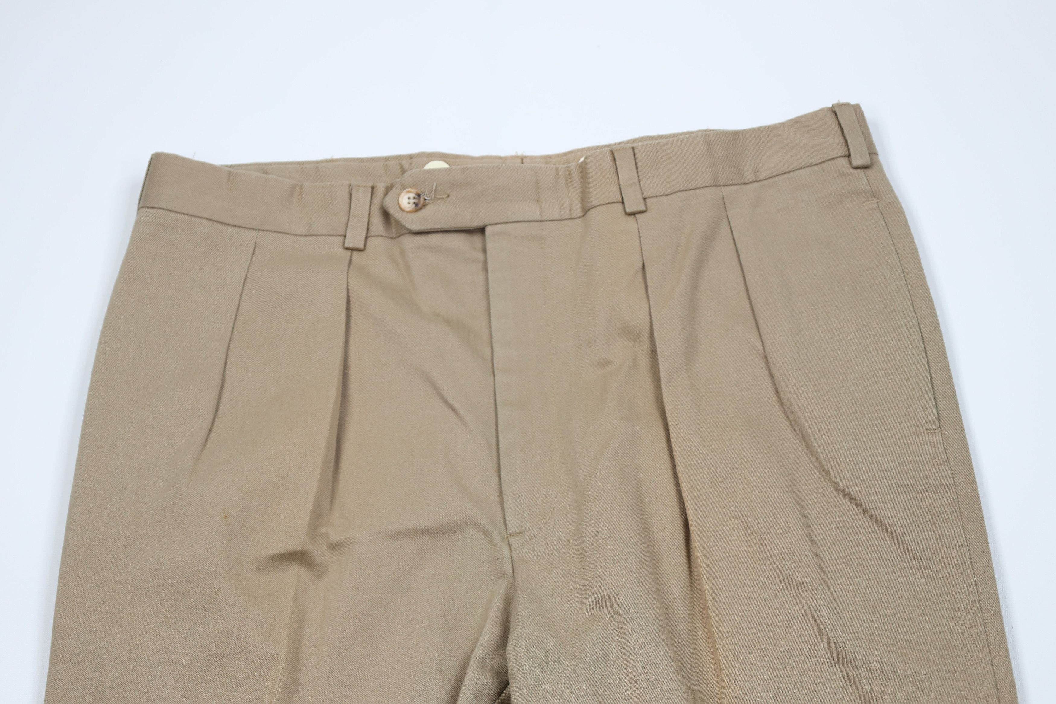 Lands' End Vintage 90s Lands End Wide Leg Heavyweight Chino Pants USA Size US 36 / EU 52 - 2 Thumbnail