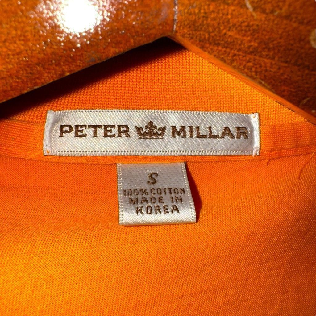 Peter Millar Peter Millar University Orange Mercerized Corton Golf Polo S Size US S / EU 44-46 / 1 - 2 Thumbnail