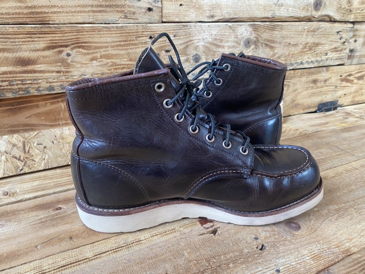 Red Wing Redwing moc-toe charcoal rough boots sz 9E /42 Size US 9 / EU 42 - 13 Thumbnail