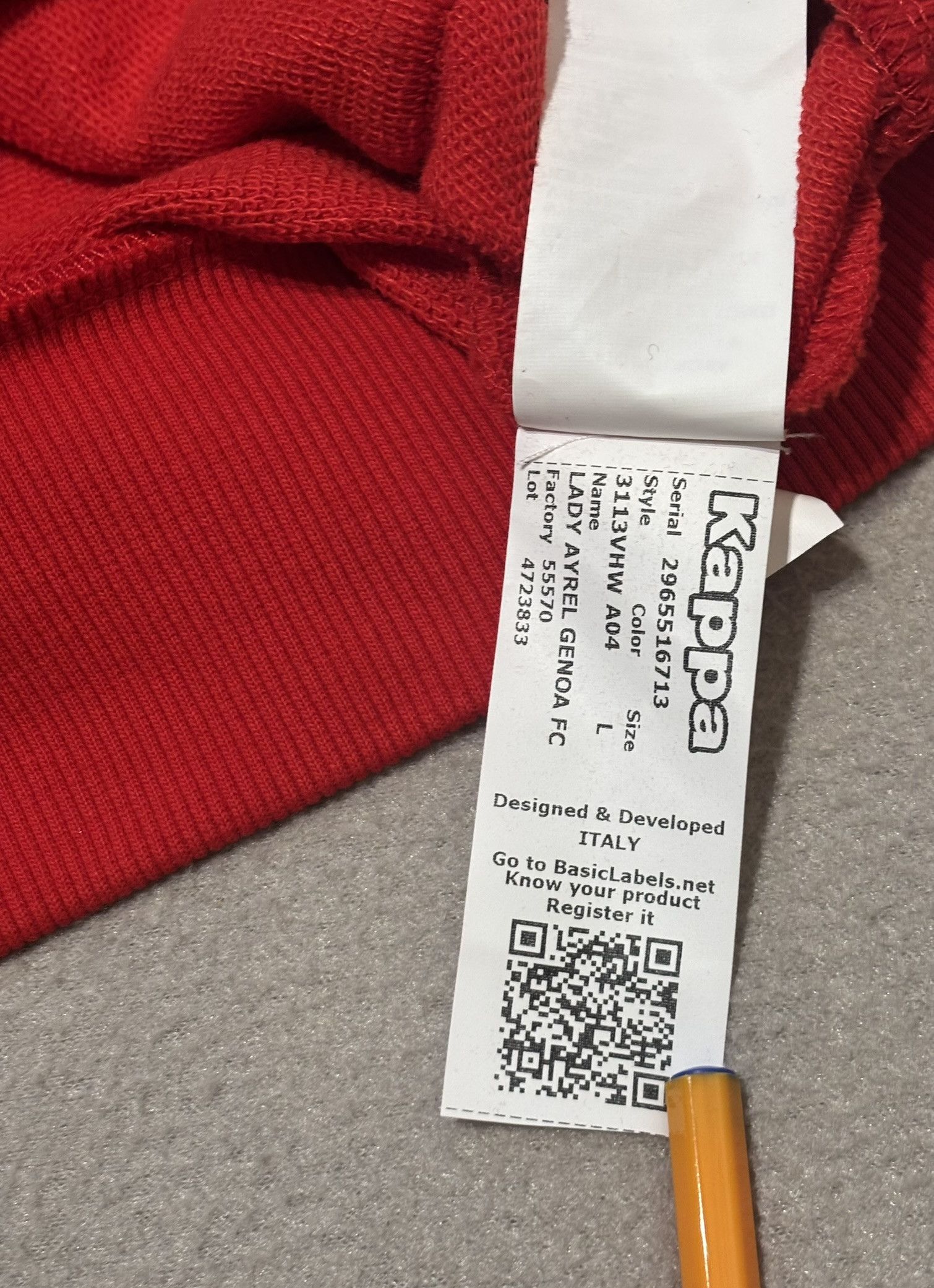 Kappa Genoa CFC 2021/2022 Kappa Hoodie Size L Size L / US 10 / IT 46 - 17 Thumbnail