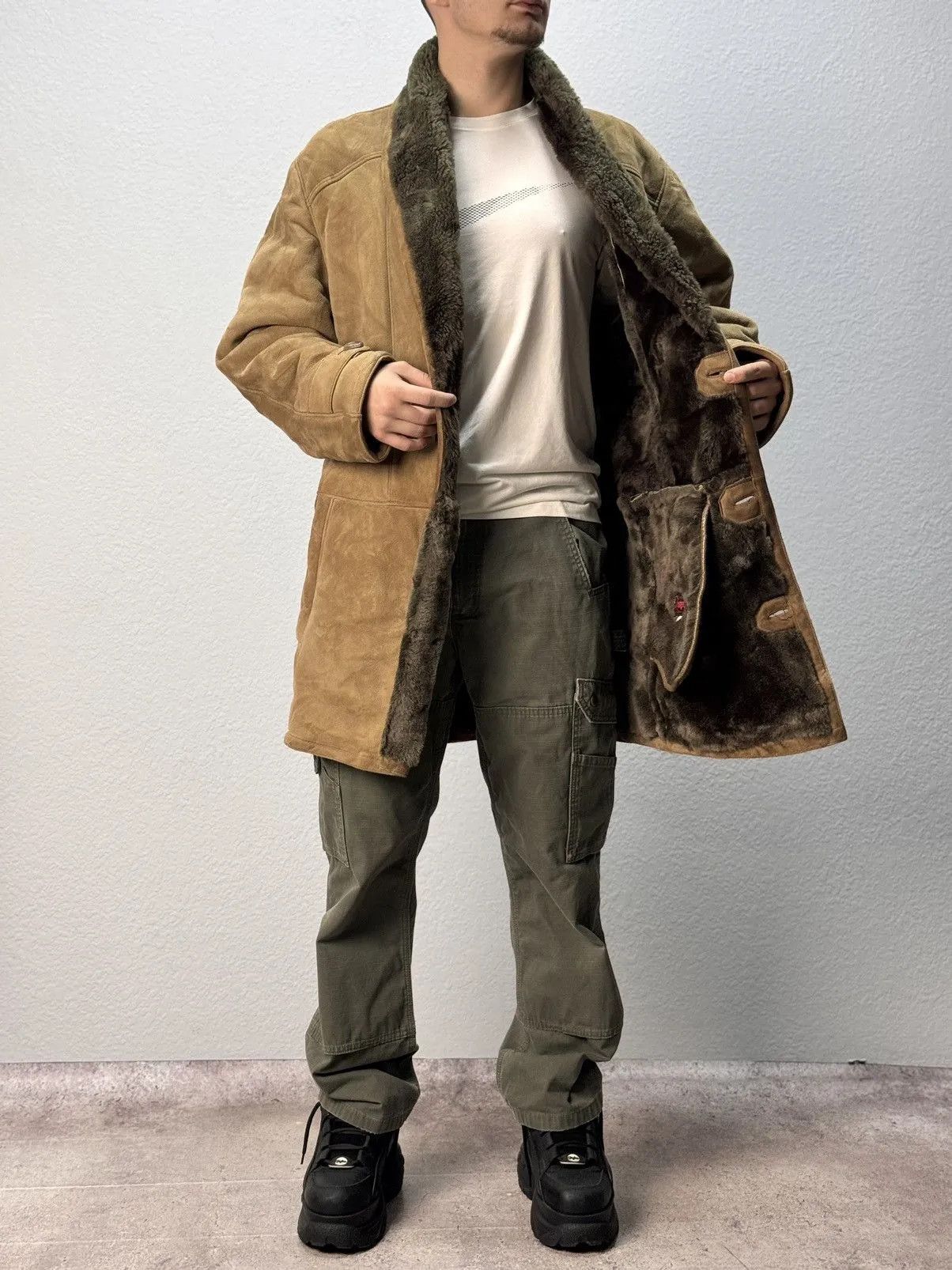 Le Grande Bleu (L.G.B.) × Yohji Yamamoto Avant Garde If Six Was Nine Style Jacket Fur Hood MA1 Size US L / EU 52-54 / 3 - 5 Thumbnail