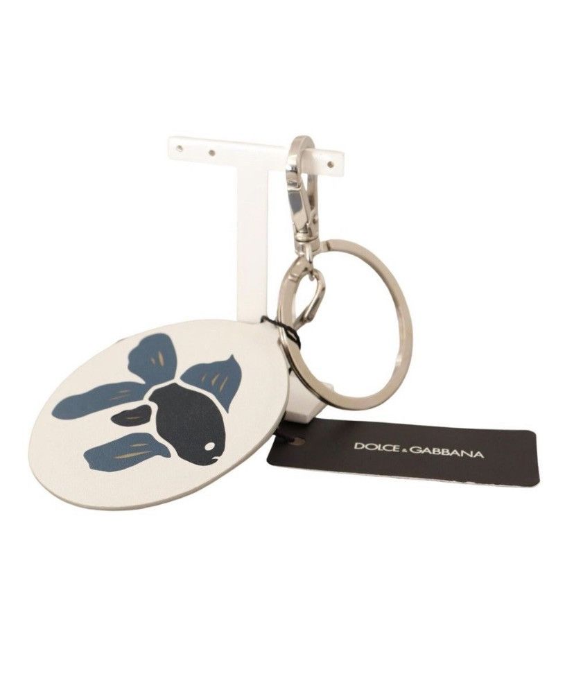 Dolce & Gabbana White Fish Keychain
