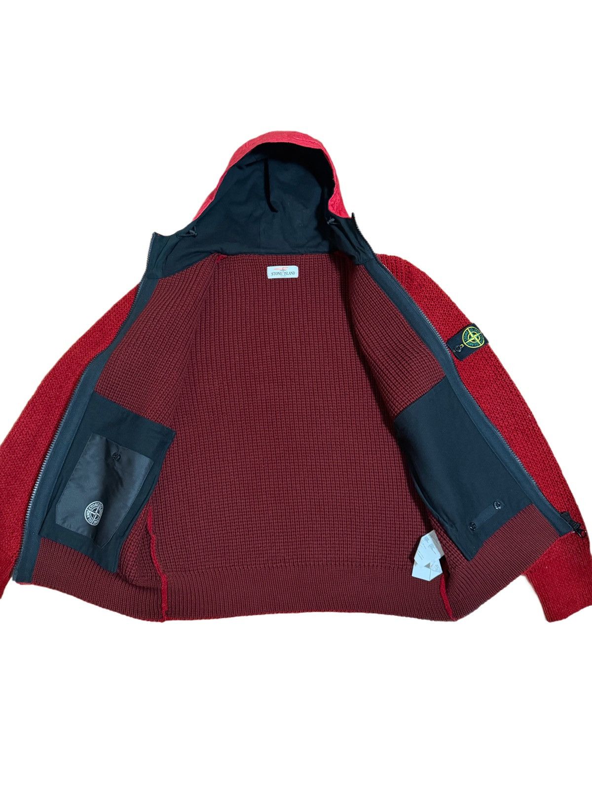 Stone Island 🔥Rare Stone Island Thick President Knit Zipped Hoodie/Jacket Size US XL / EU 56 / 4 - 13 Thumbnail