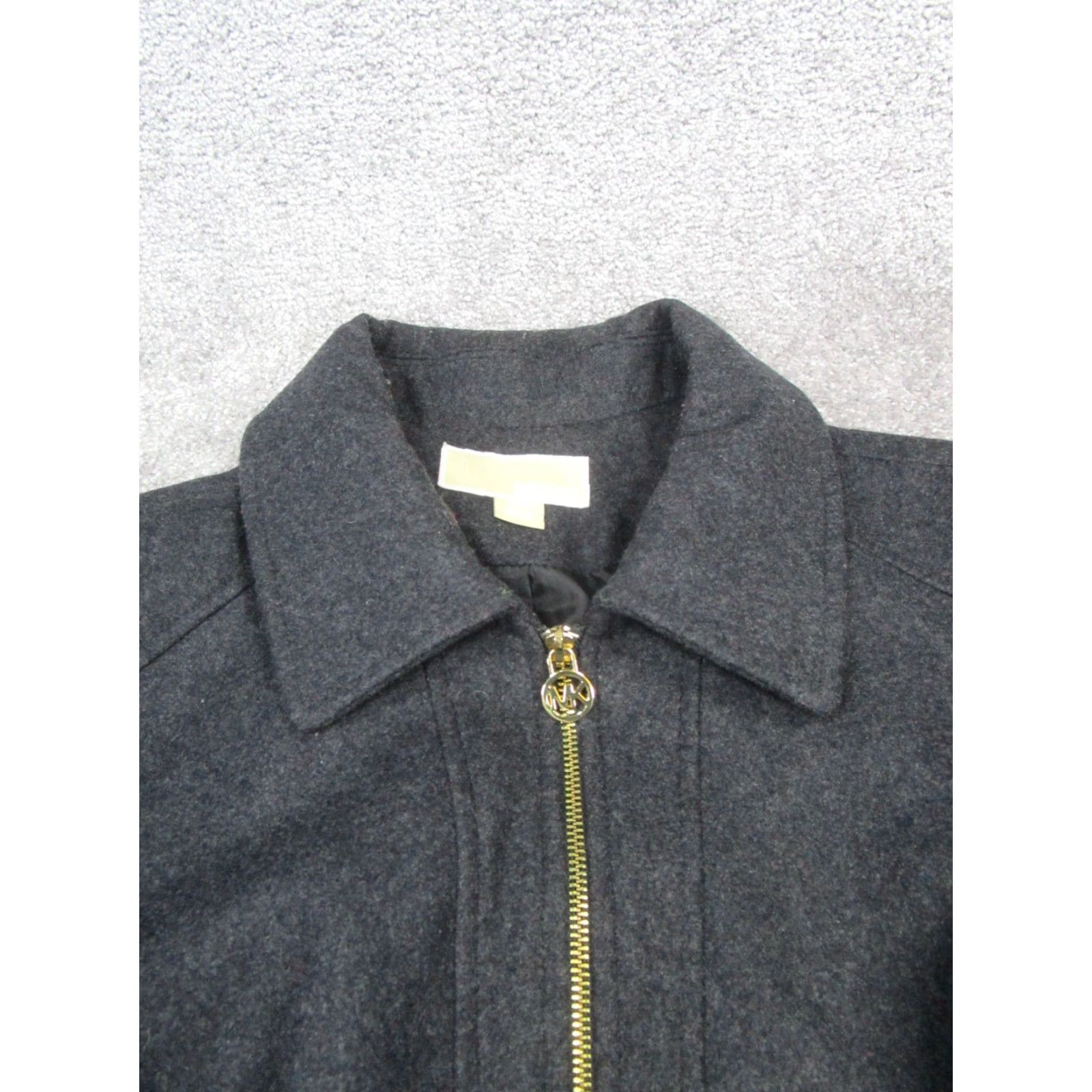 Michael Kors Michael Kors Coat Womens 20W Gray Wool Blend Full Zip Overcoat Long Sleeve Zip Winter Regular Mens Womens? Size 3XL / US 20-22 - 2 Thumbnail