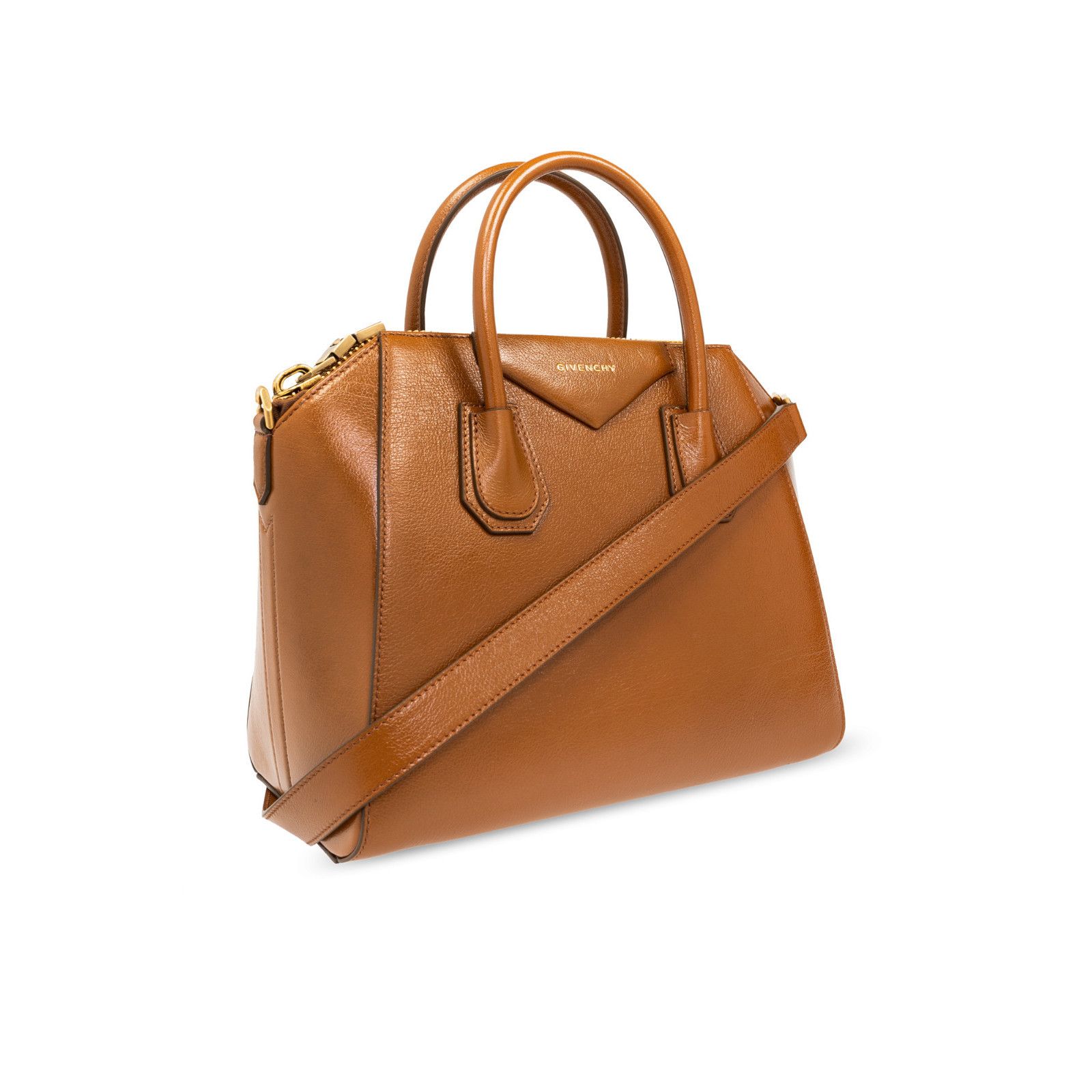 Givenchy GIVENCHY Antigona Camel Brown Grained Leather Top Handle Bag Size ONE SIZE - 3 Thumbnail