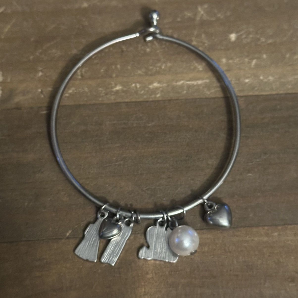 Other Silver tone cheer charm bangle bracelet Size ONE SIZE - 3 Thumbnail