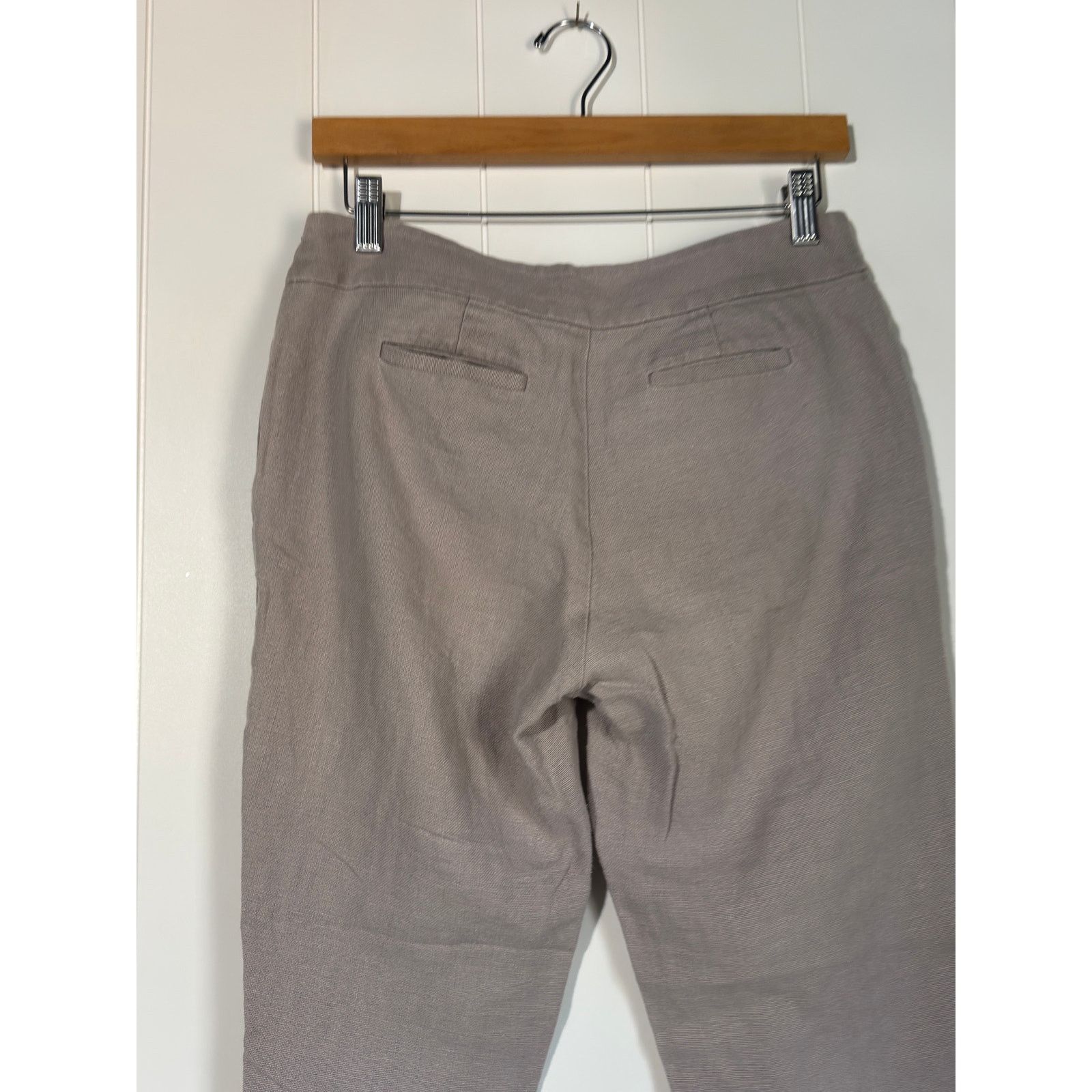 Boden Boden Linen Cotton Blend Capris Flat Front Neutral 8 Petite Size 30" / US 8 / IT 44 - 3 Thumbnail