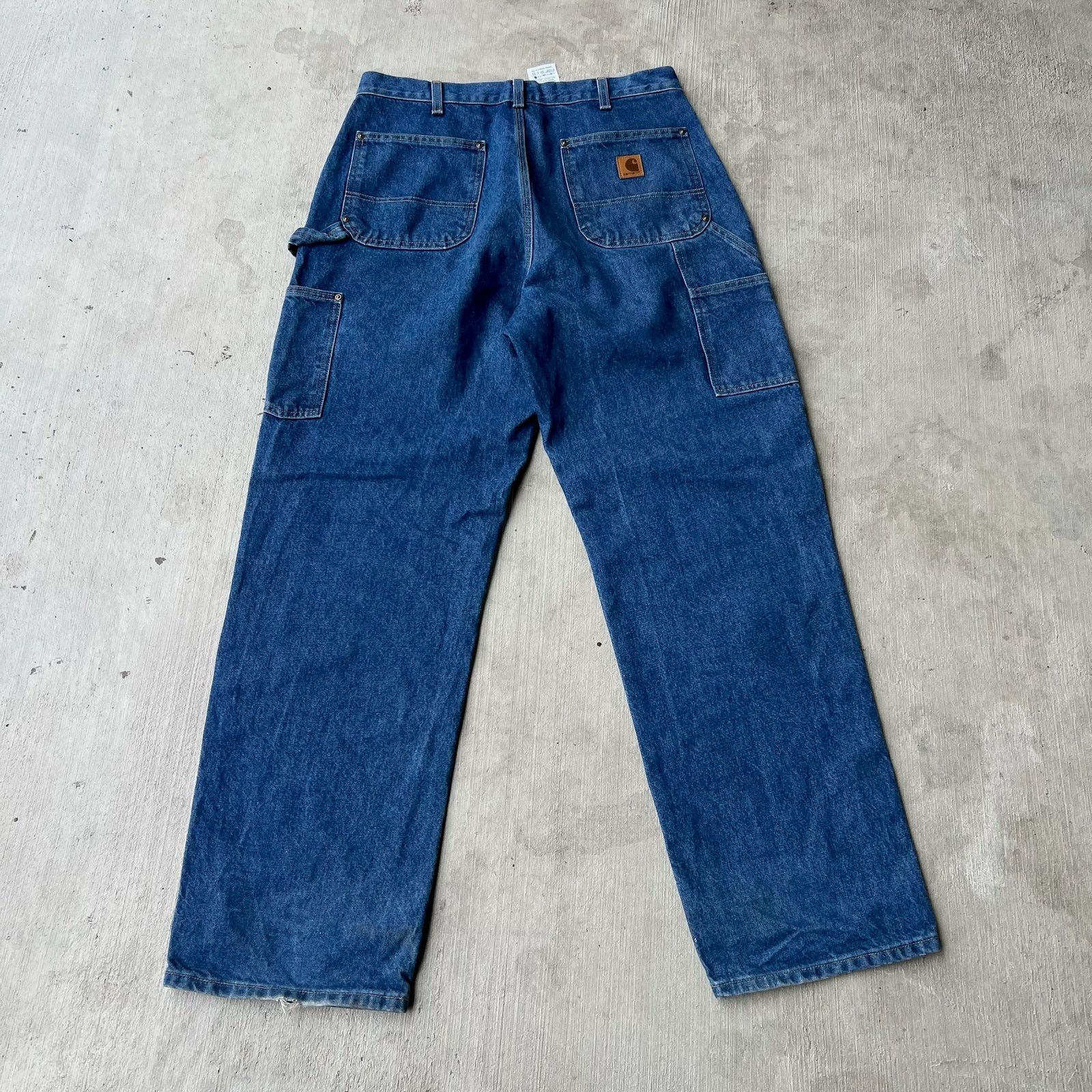 Carhartt × Vintage Carhartt denim blue jean double knee work carpenter pants Size US 34 / EU 50 - 5 Thumbnail