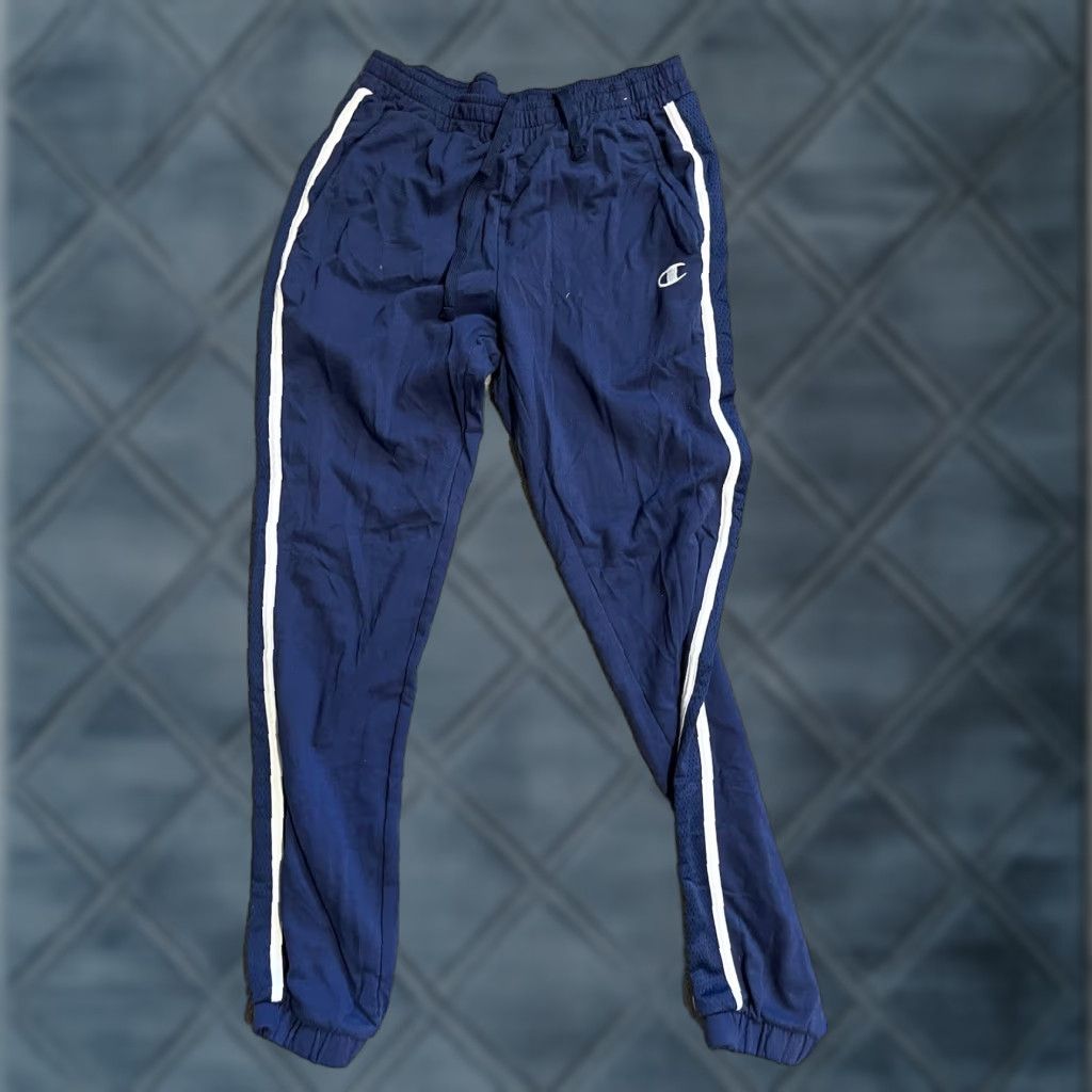 Champion Champion Sweatpants Men’s Small Authentic Straight Pocket Logo Blue Cotton Size US 29 - 1 Thumbnail