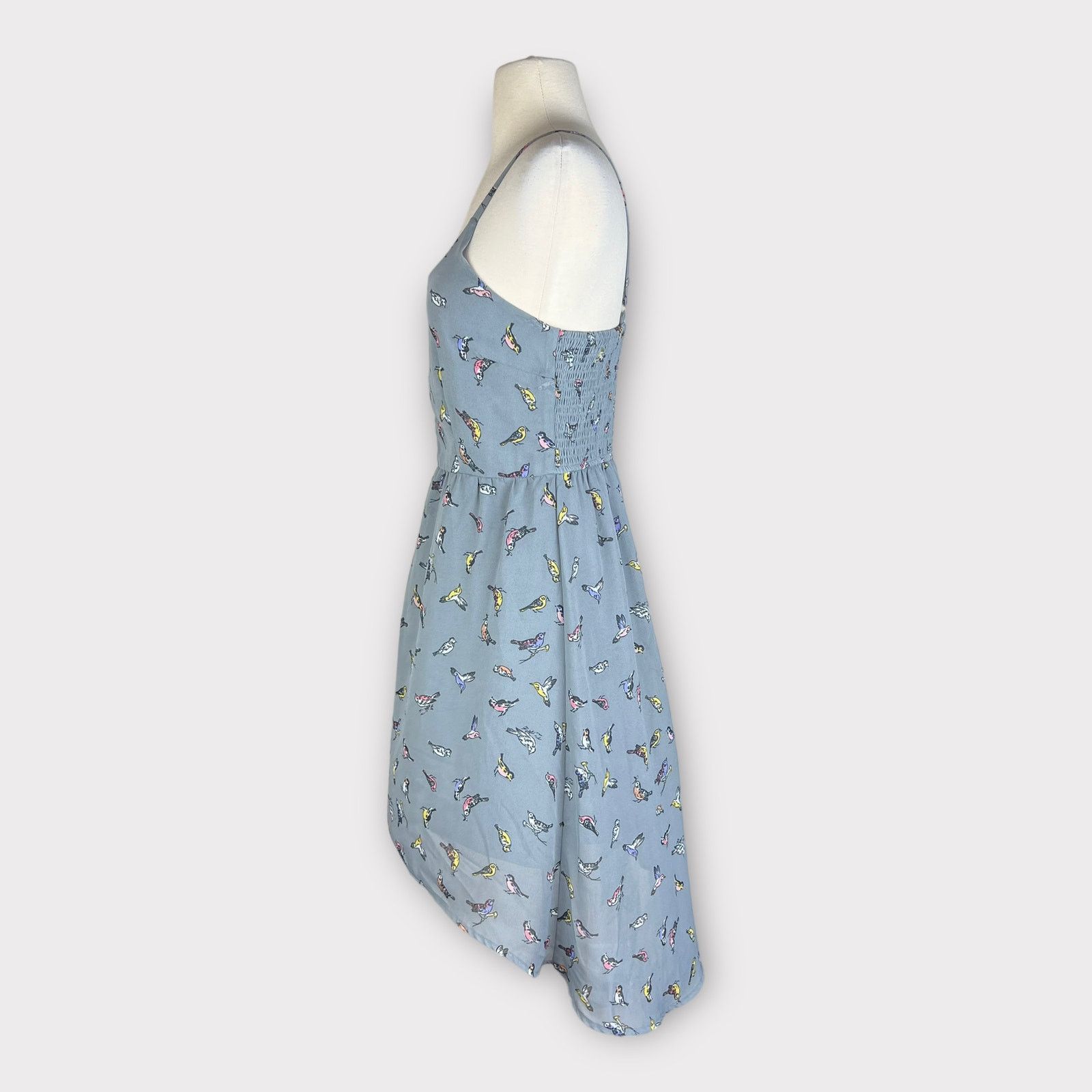 Vintage Xhilaration | Women's Vintage Y2K Bird Print Gray Sundress Size S / US 4 / IT 40 - 2 Thumbnail