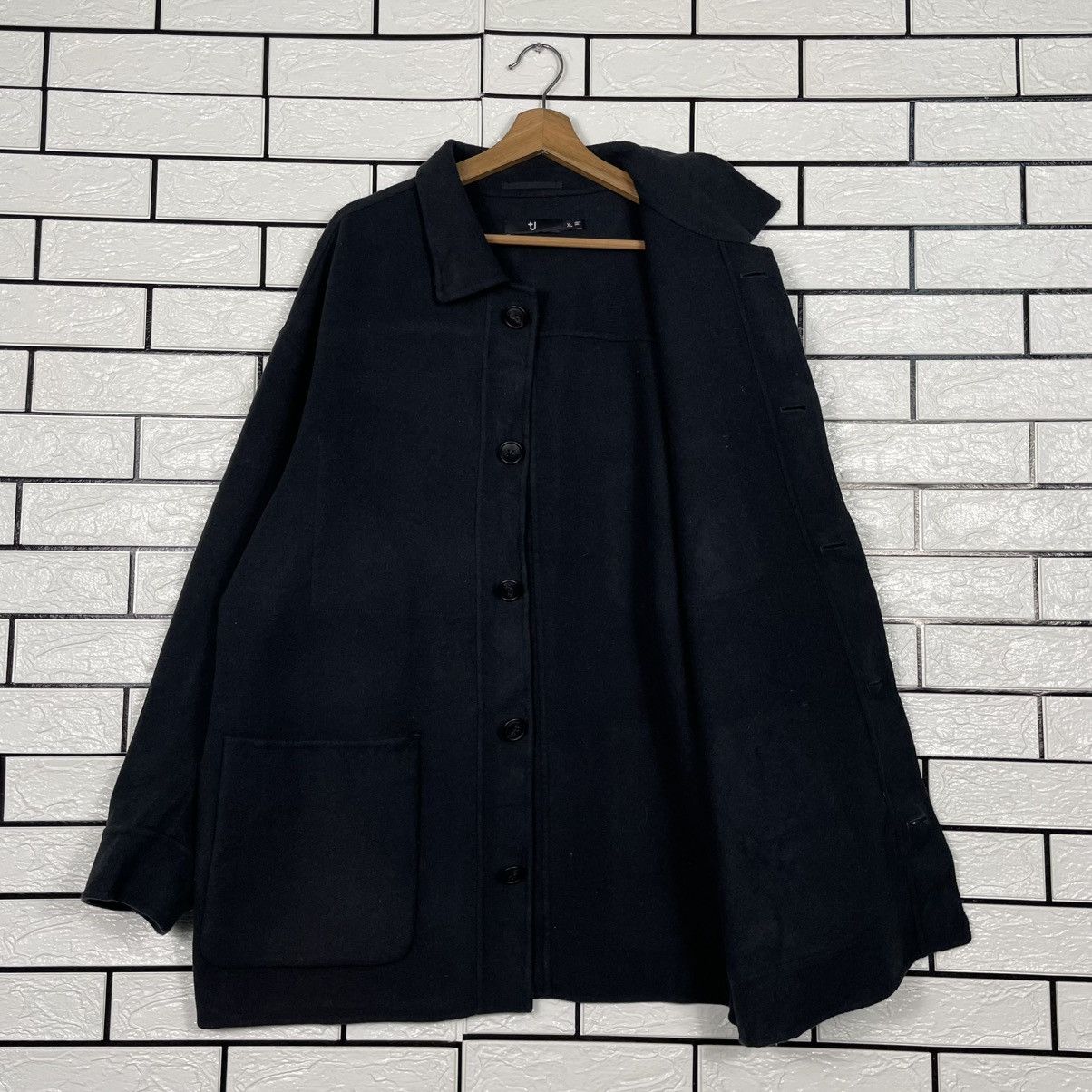 Jil Sander × Uniqlo Uniqlo x Jil Sander Wool Black Jacket Size US XL / EU 56 / 4 - 9 Thumbnail