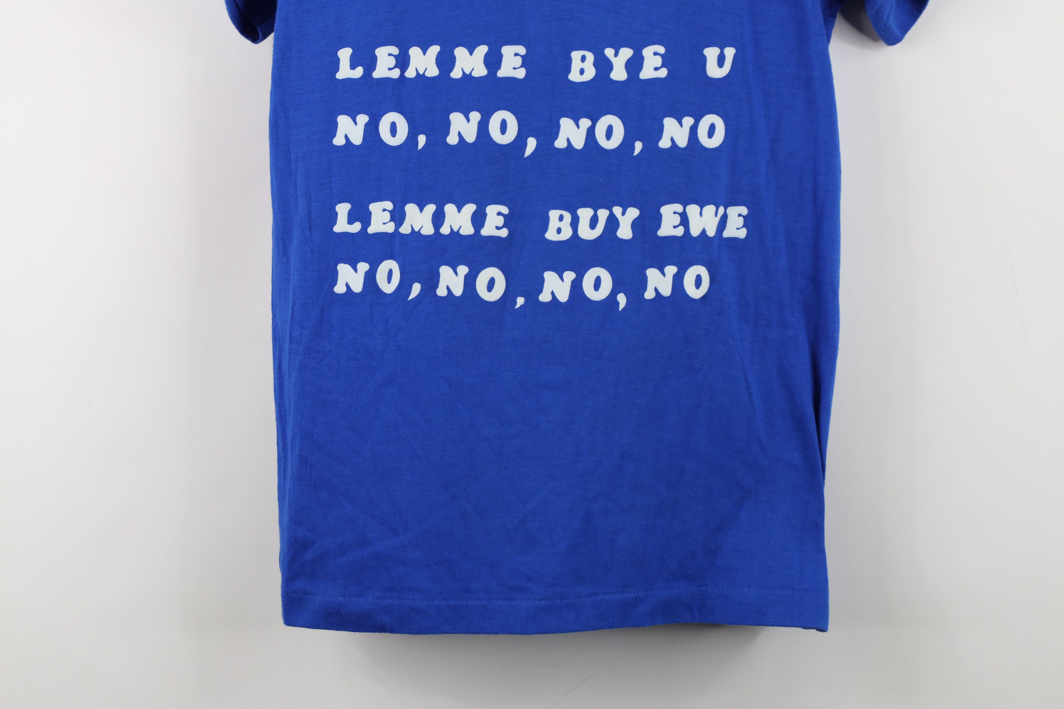 Vintage Vintage 70s Let Me Buy You Lemme Bayou T-Shirt Blue USA Size M / US 6-8 / IT 42-44 - 3 Thumbnail